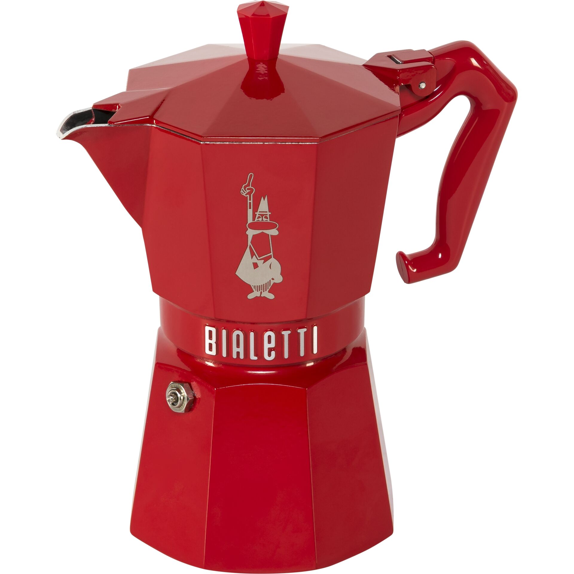 Kaffeemaschine, Espressokocher, Rot, Metall, Bialetti