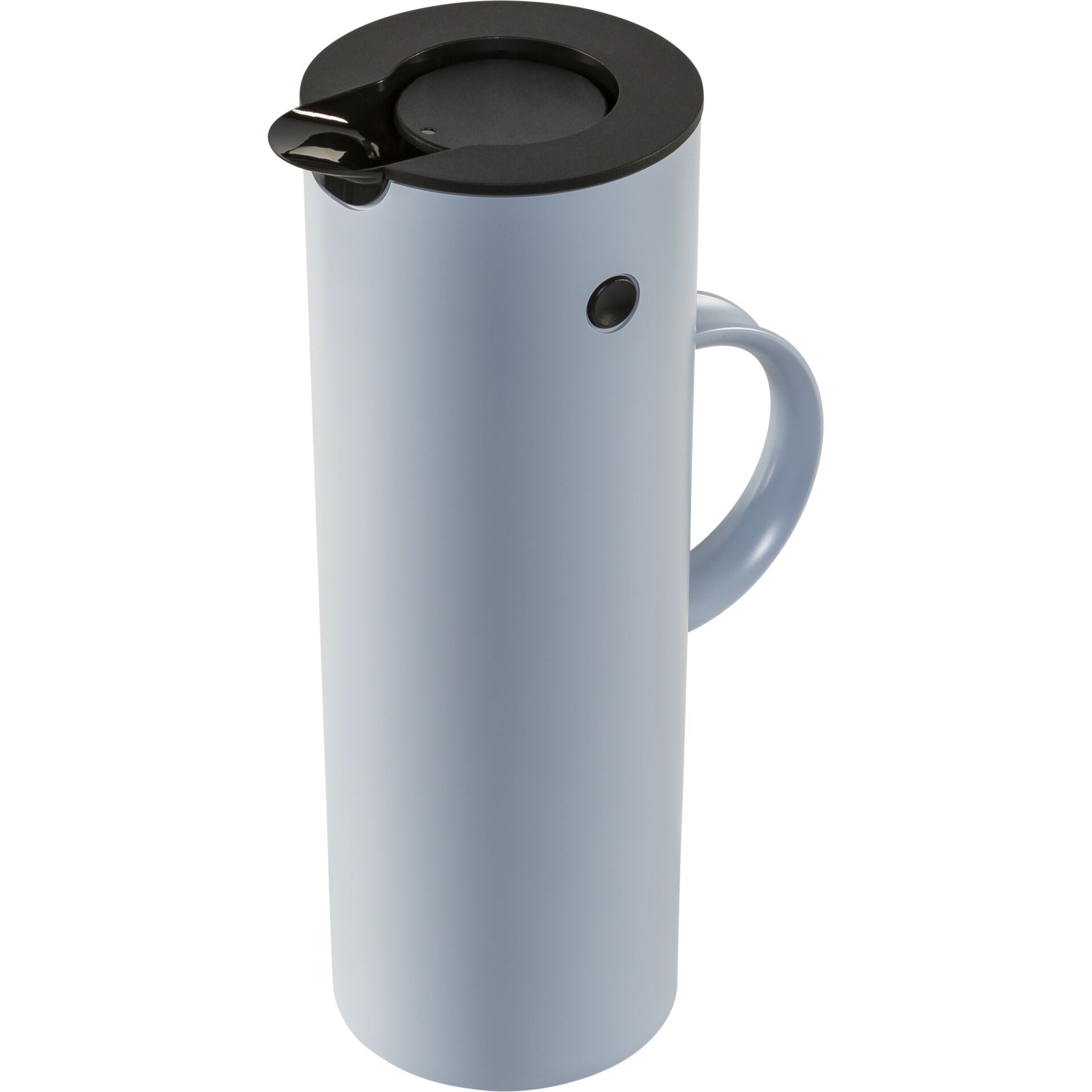 Kaffeethermbecher, Vakuumisoliert, Lightblue, SchwarzDeckel, Griff
