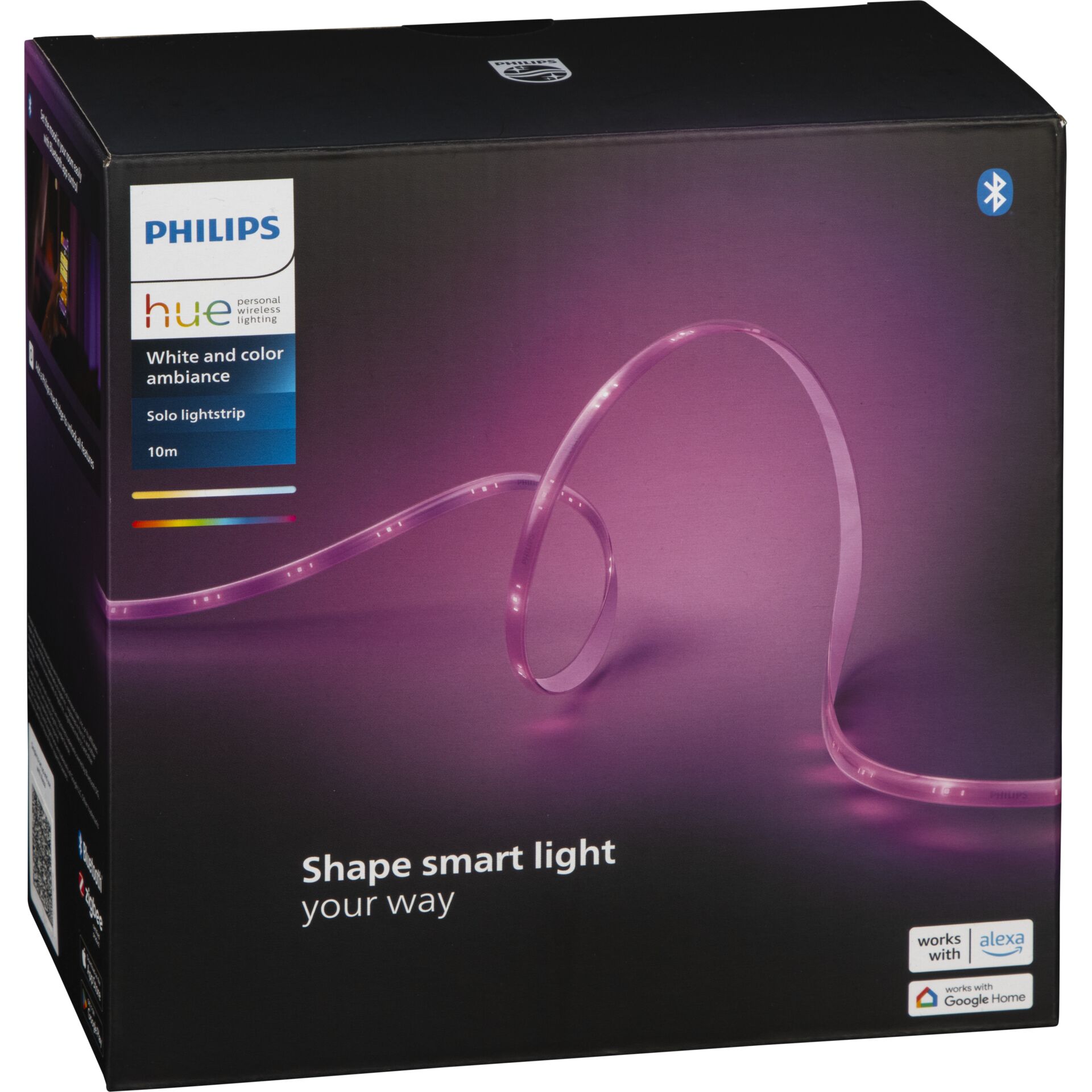 Philips Hue, White and color ambiance, Solo lightstrip, LED strip, Bluetooth smart lighting