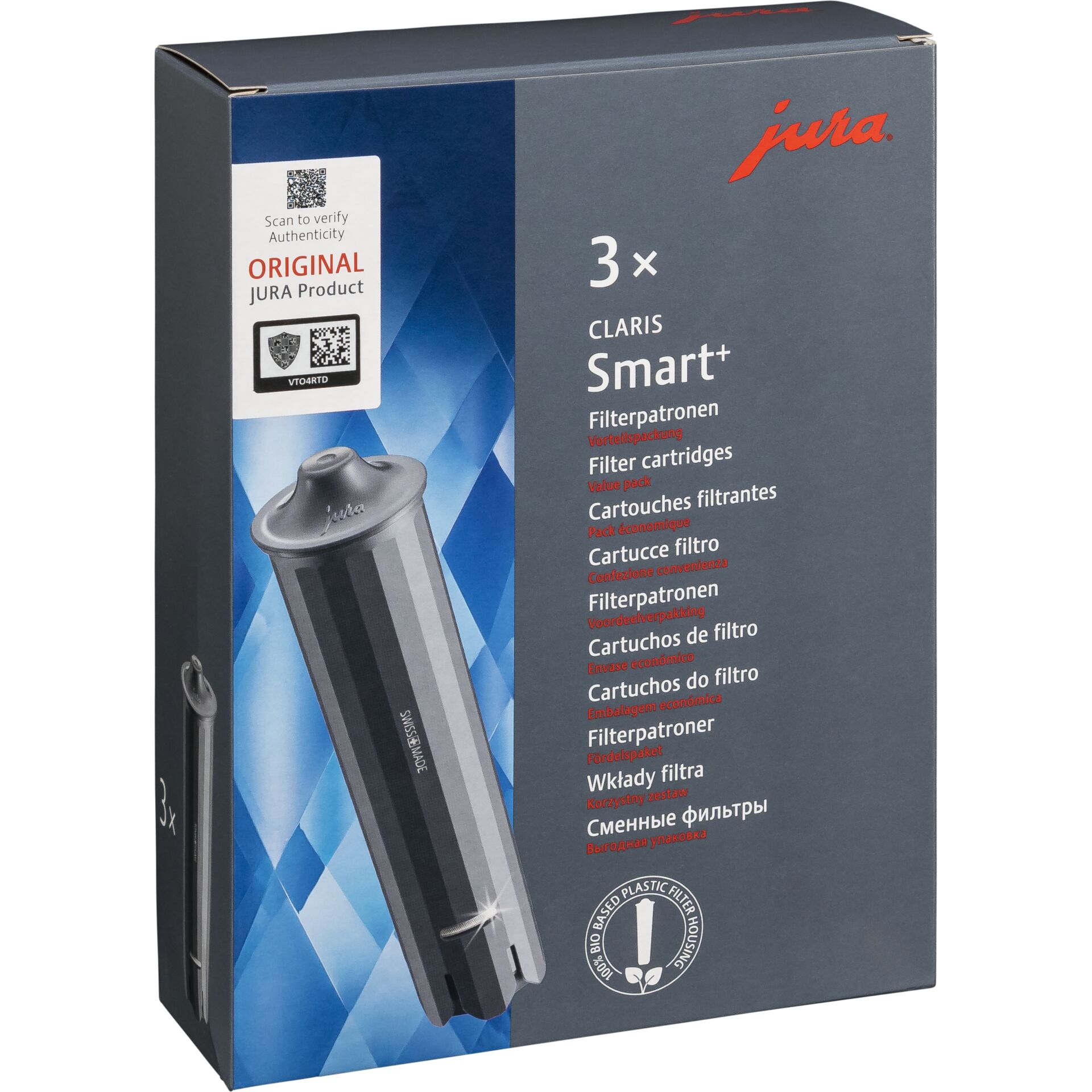Filterpatronen, Claris Smart+, 3x Pack, Filterkartuschen, Jura Original