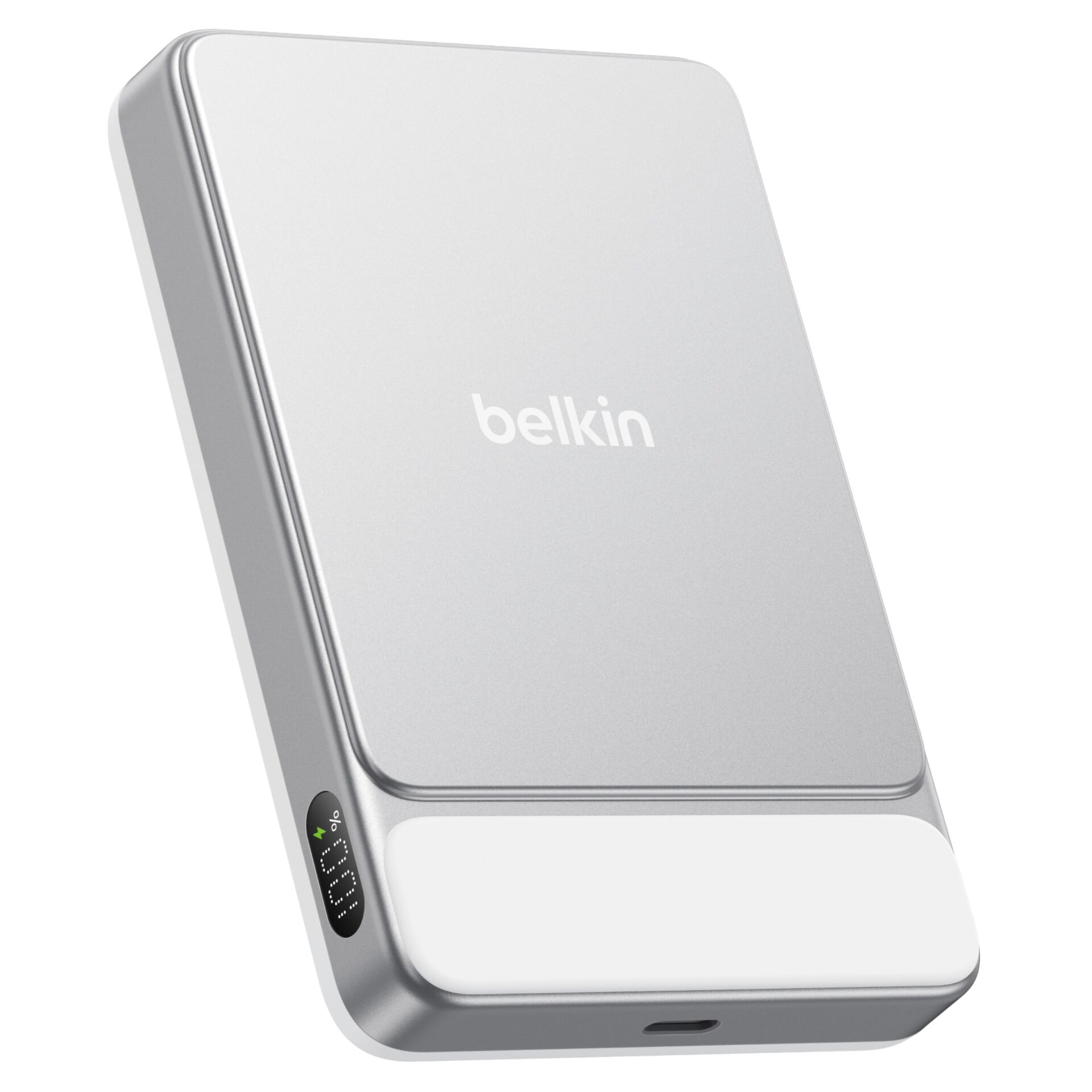 Powerbank, Tragbares Ladegerät, USB-C, Digitalanzeige, Aluminium