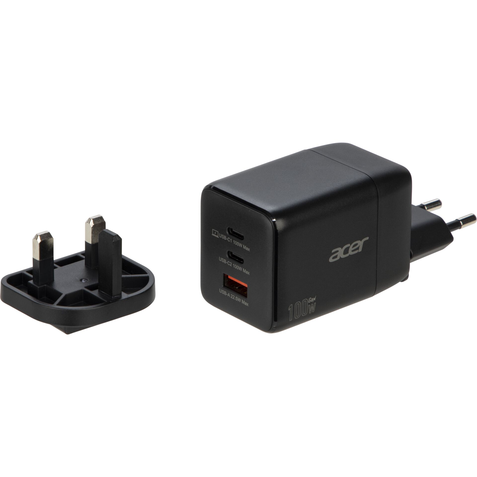 USB-C, 2A USB, USB-A, 100W, Ladegerät