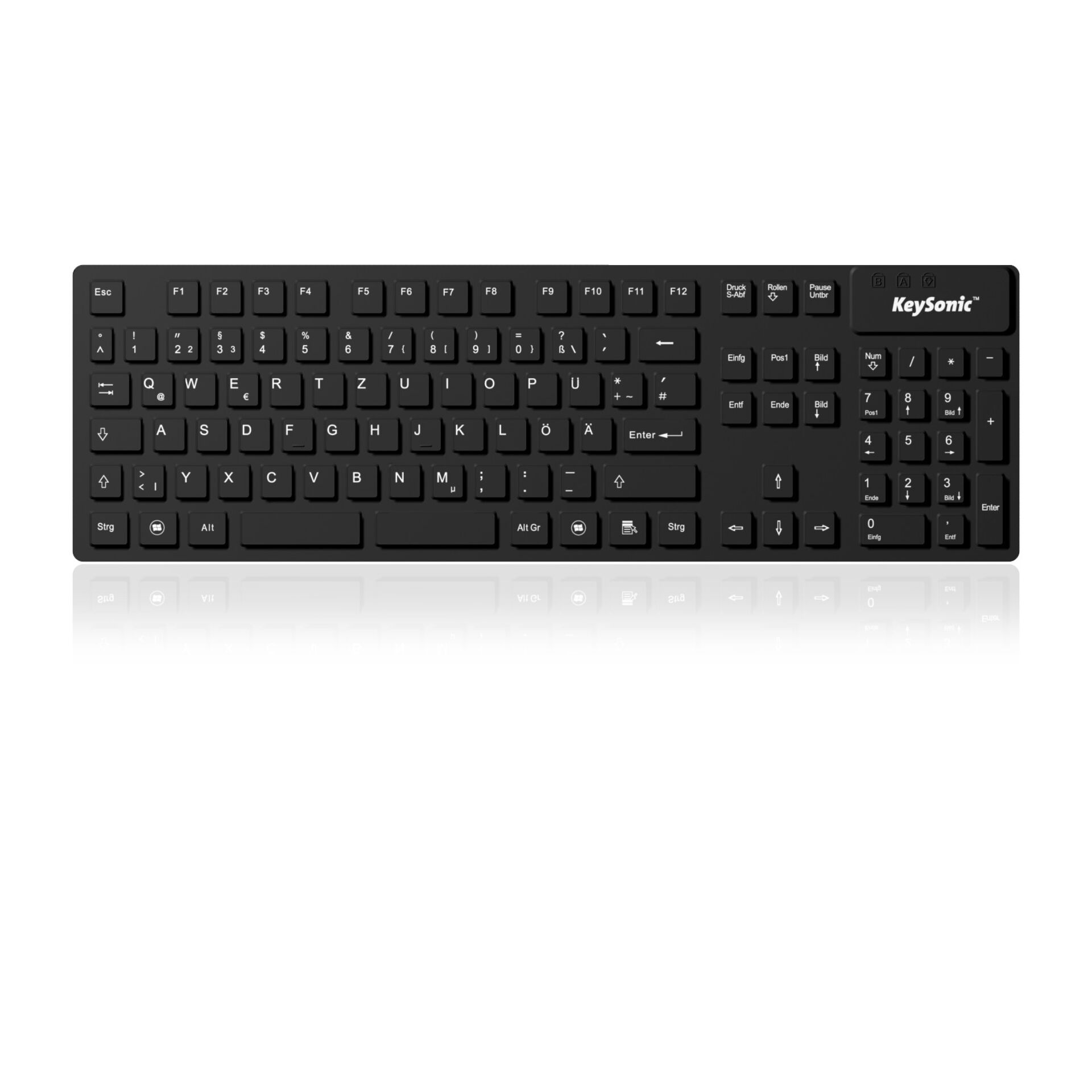 Tastatur, QWERTZ, Bluetooth?, schwarz, Full-Size