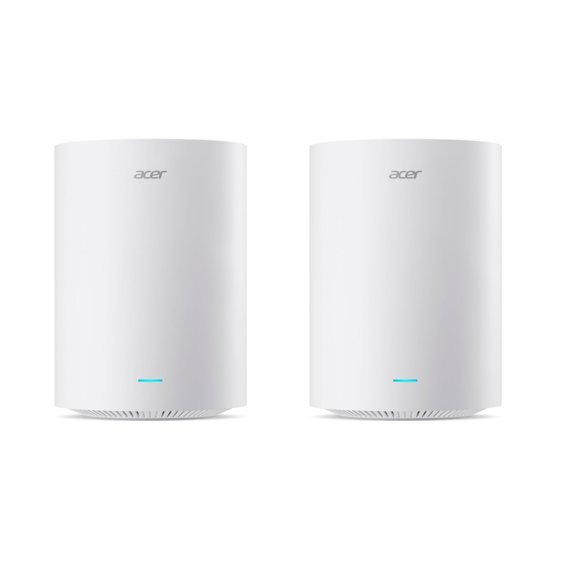 WLAN-Lautsprecher, Smart Speaker, Weiße Gehäuse, Zwillings-Lautsprecher, LED-Leuchte