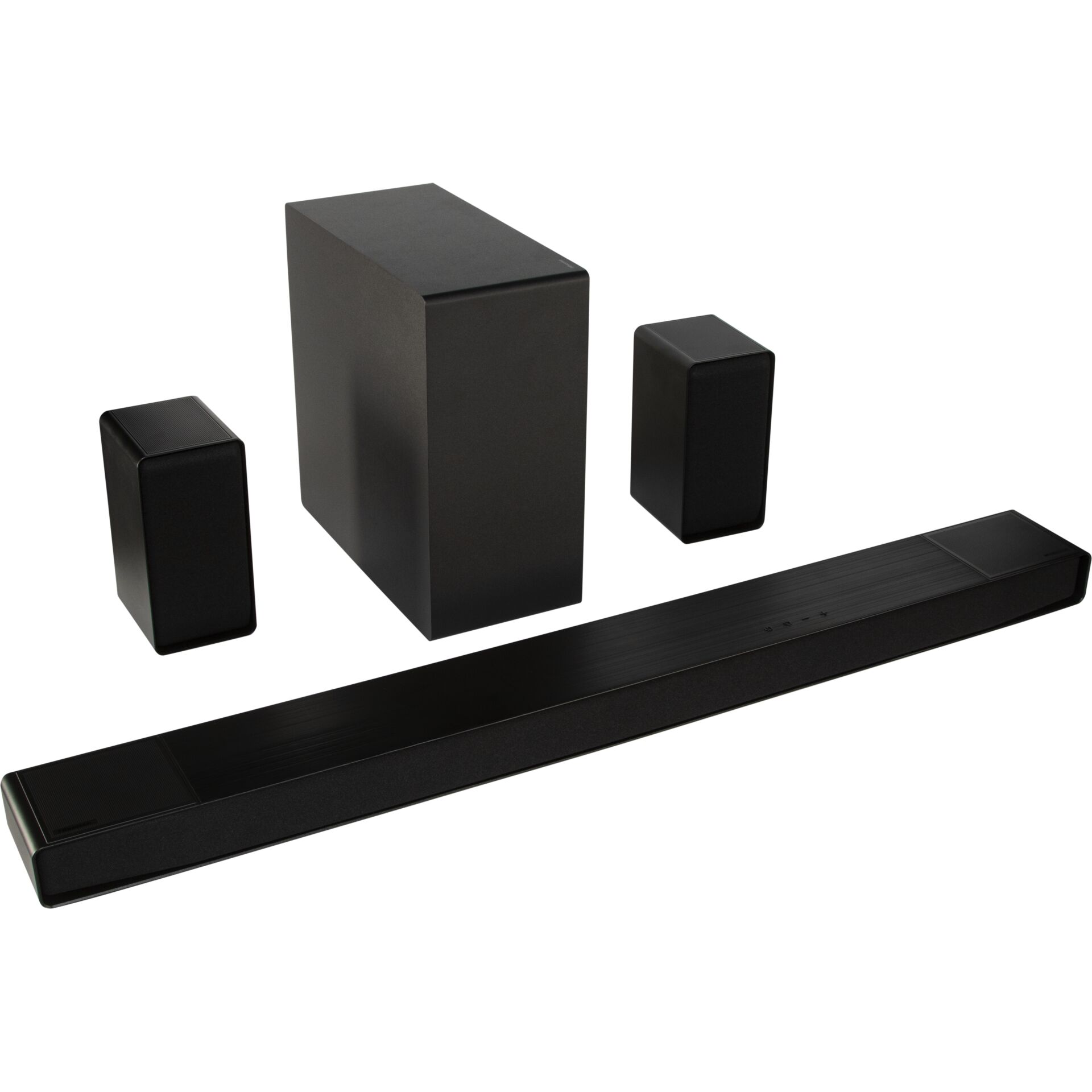 Heimkinosystem, Lautsprecher, Soundbar, Schwarz, 3-teiliges Set