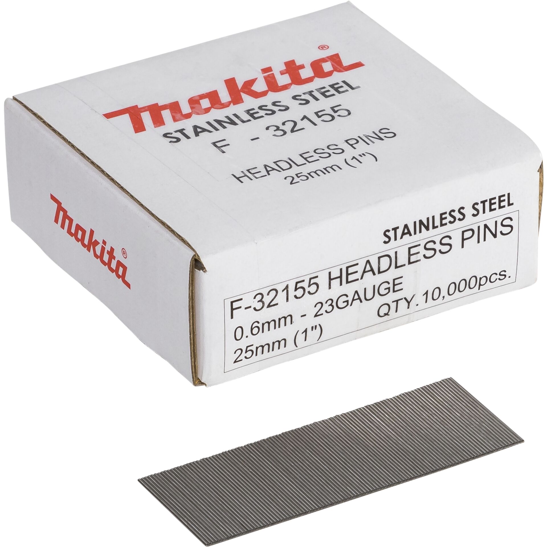 Makita Stift 0,6 x 25mm Inox  F-32155  10000 pcs.