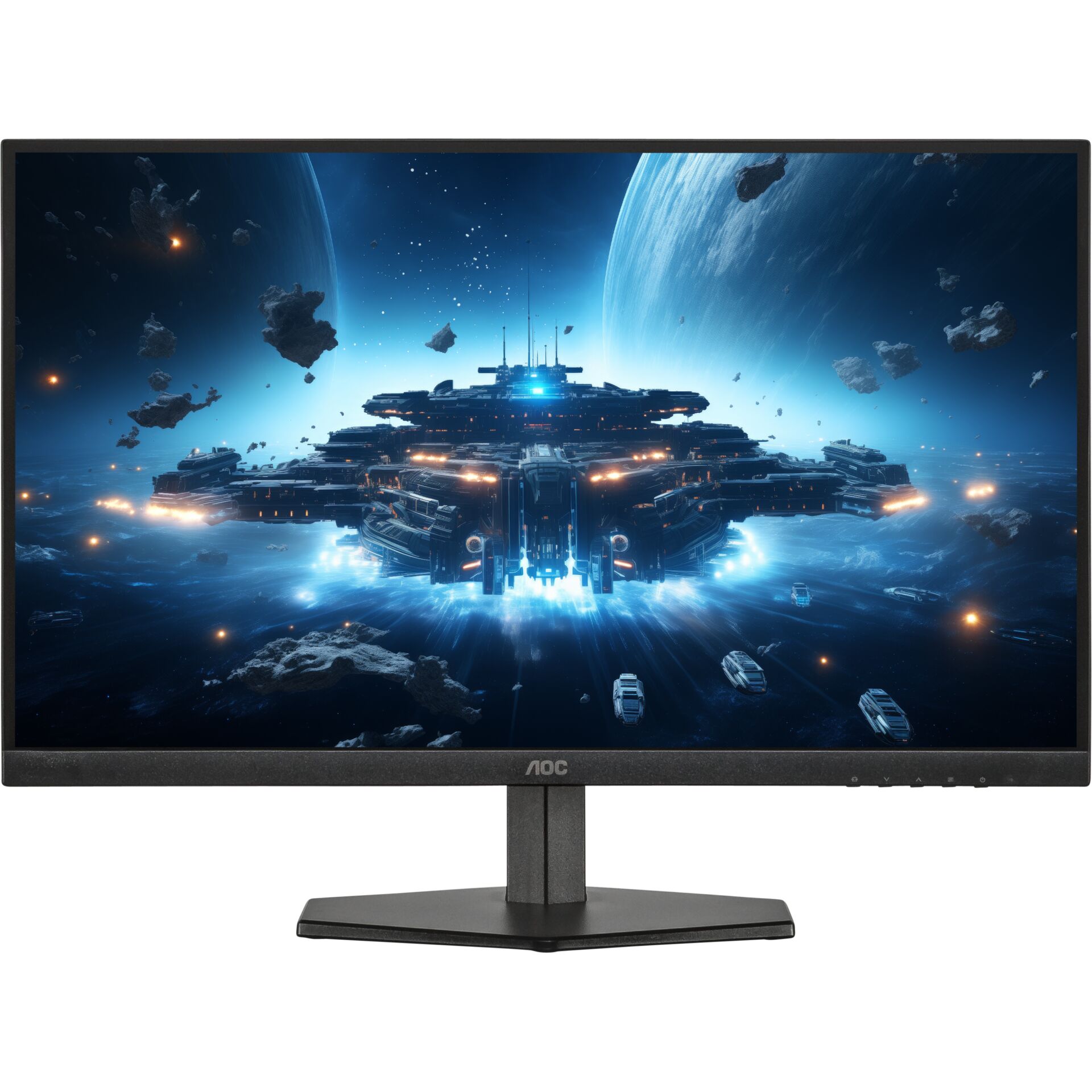 monitor, 24-27 Zoll, LED, Gaming, Alien-Raumschiff, Monitor, 24-27 Zoll, LED, Gaming, Weltraum-Szene