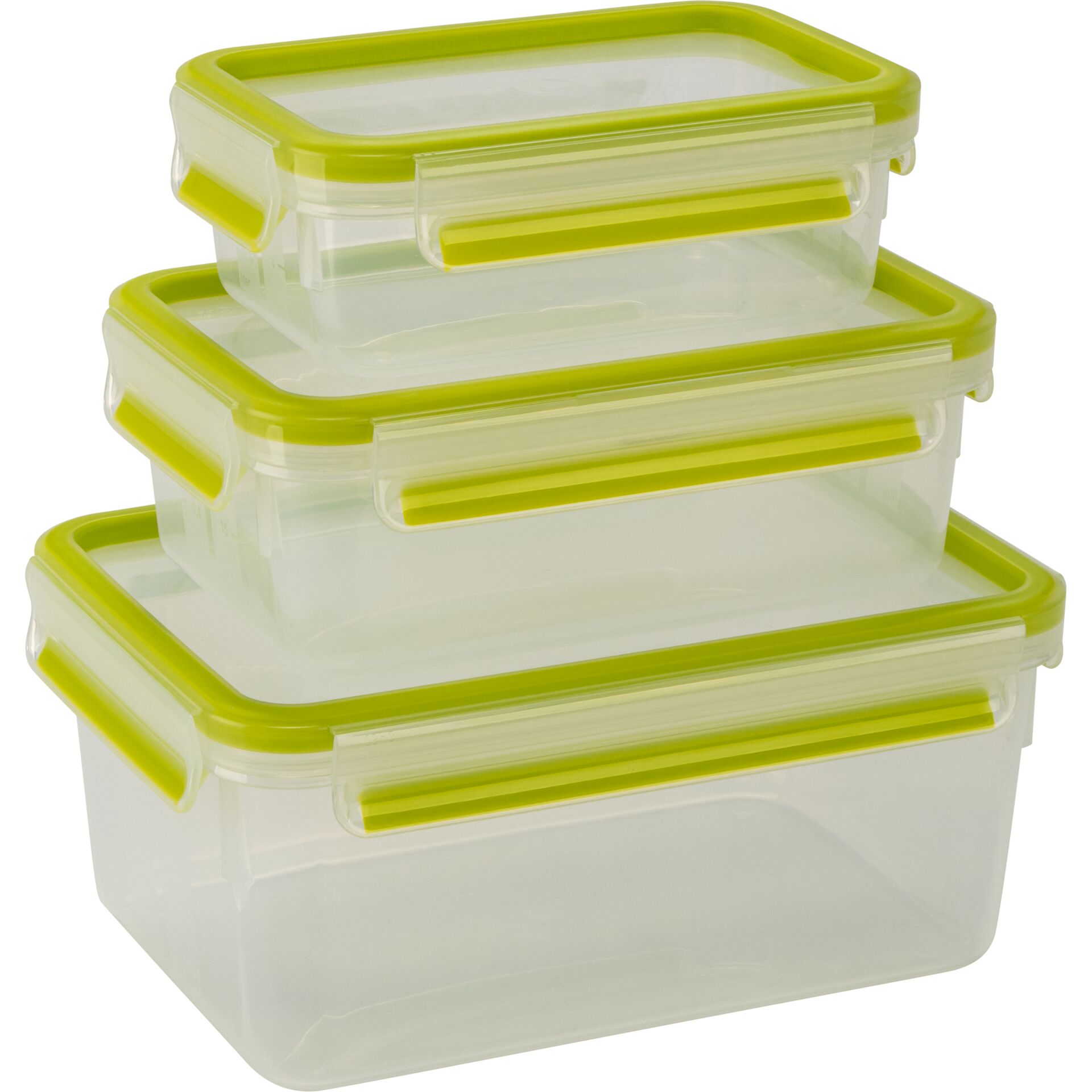 Aufbewahrungsbox, Aufbewahrung, Transparent, Grün, Stacking