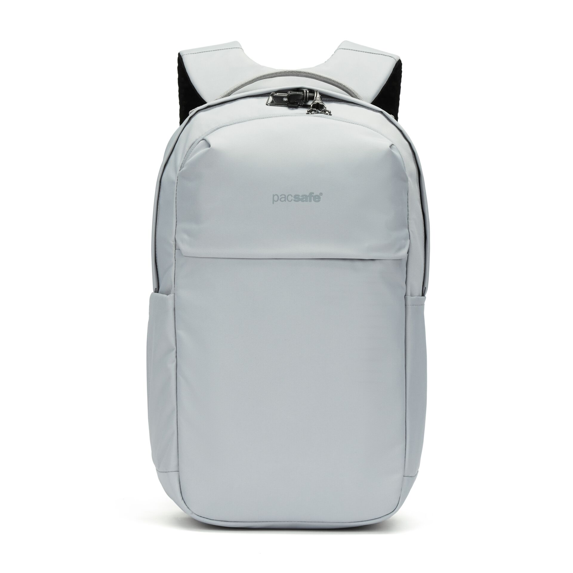 Umhängetasche, Rucksack, helles Grau, minimalistisch, Vordertasche