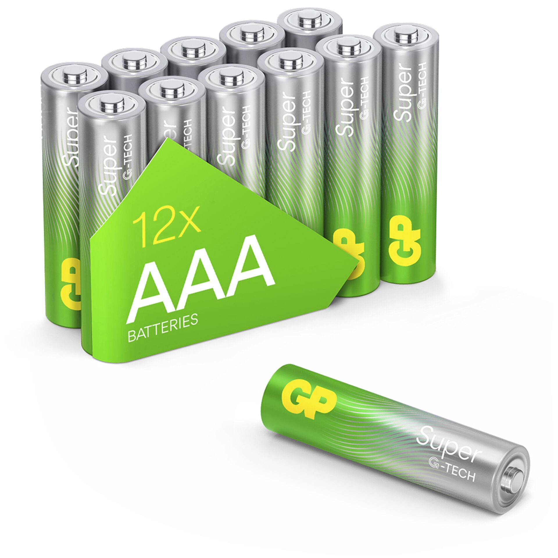 1x12 GP Super Alkaline 1,5V  AAA Micro LR03 Rel.03024AETA-S12