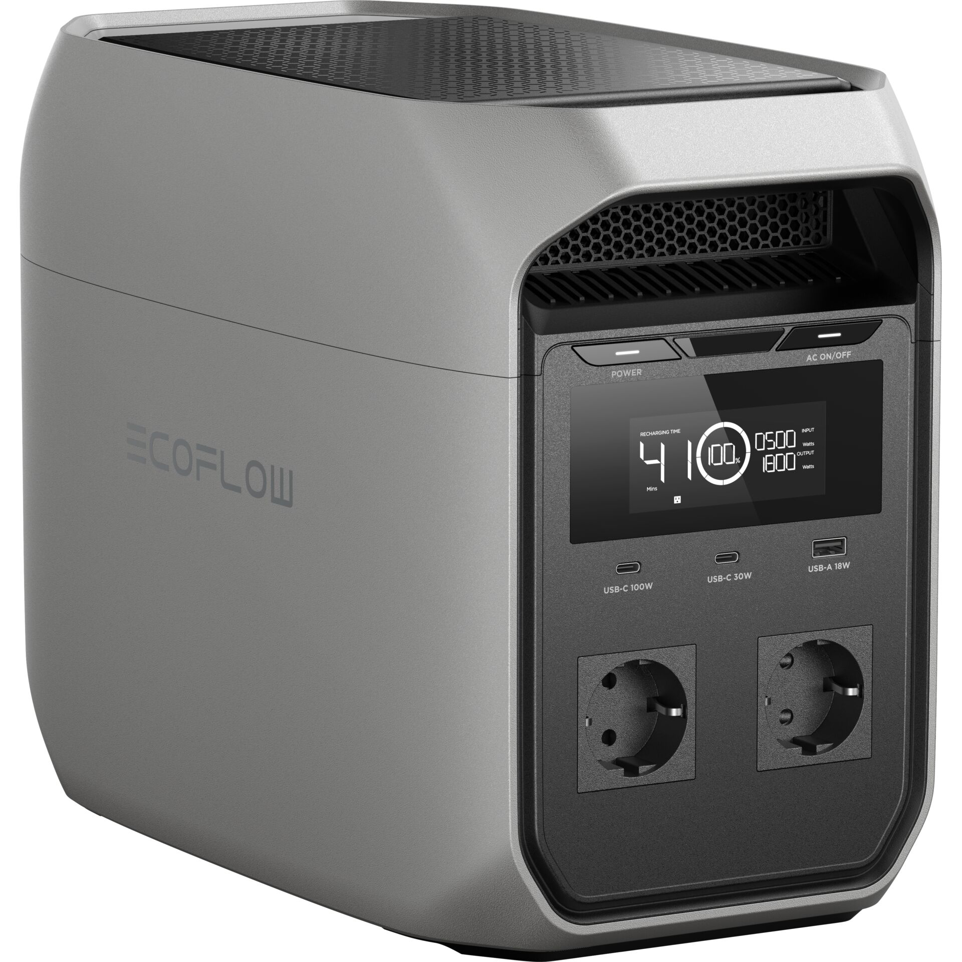 Tragbarer Stromgenerator, Inverter-Generator, Netzadapter, USB-C 100W, EU-Steckdosen