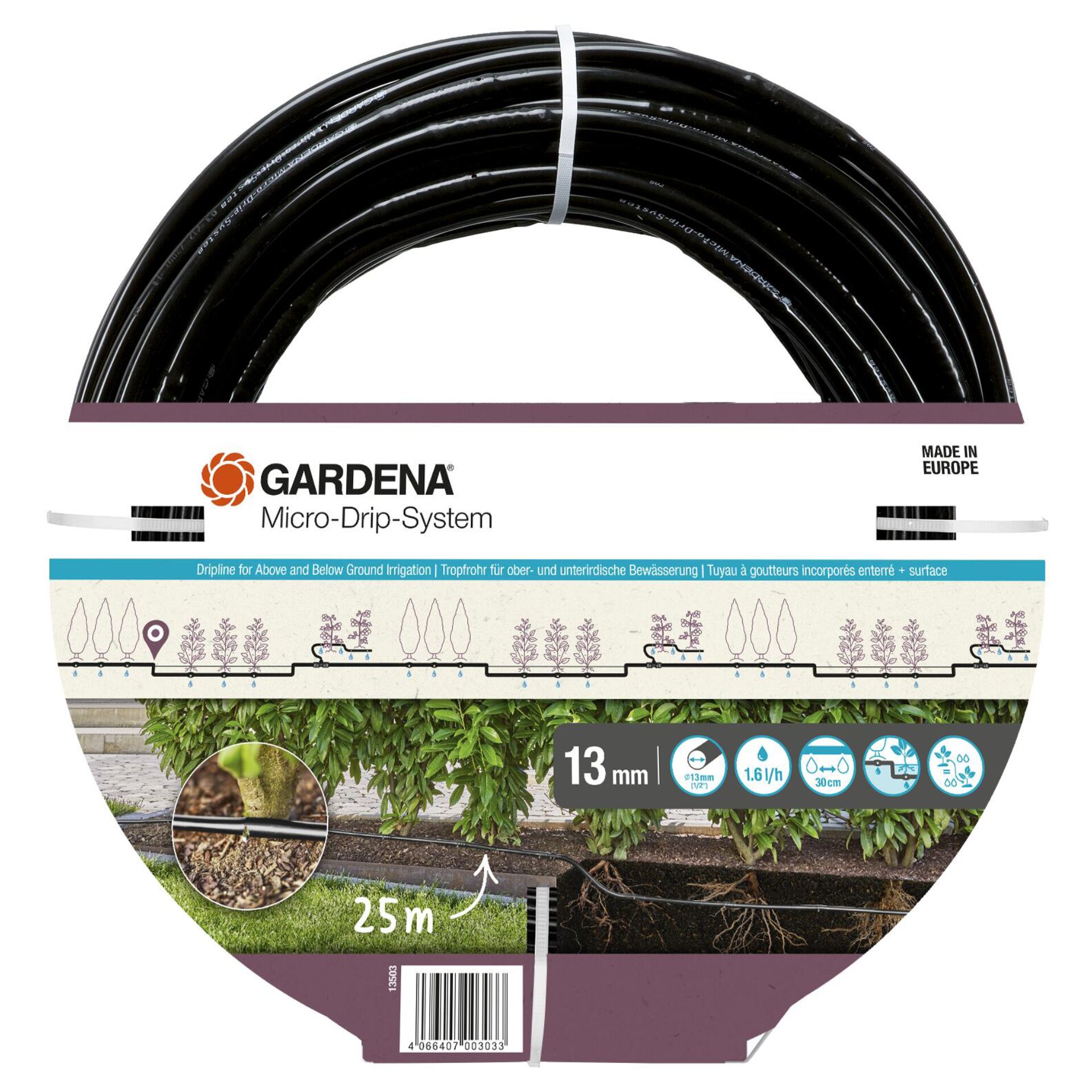 Gardena Micro-Drip-System  Rohr 1,6 l/h, 25m