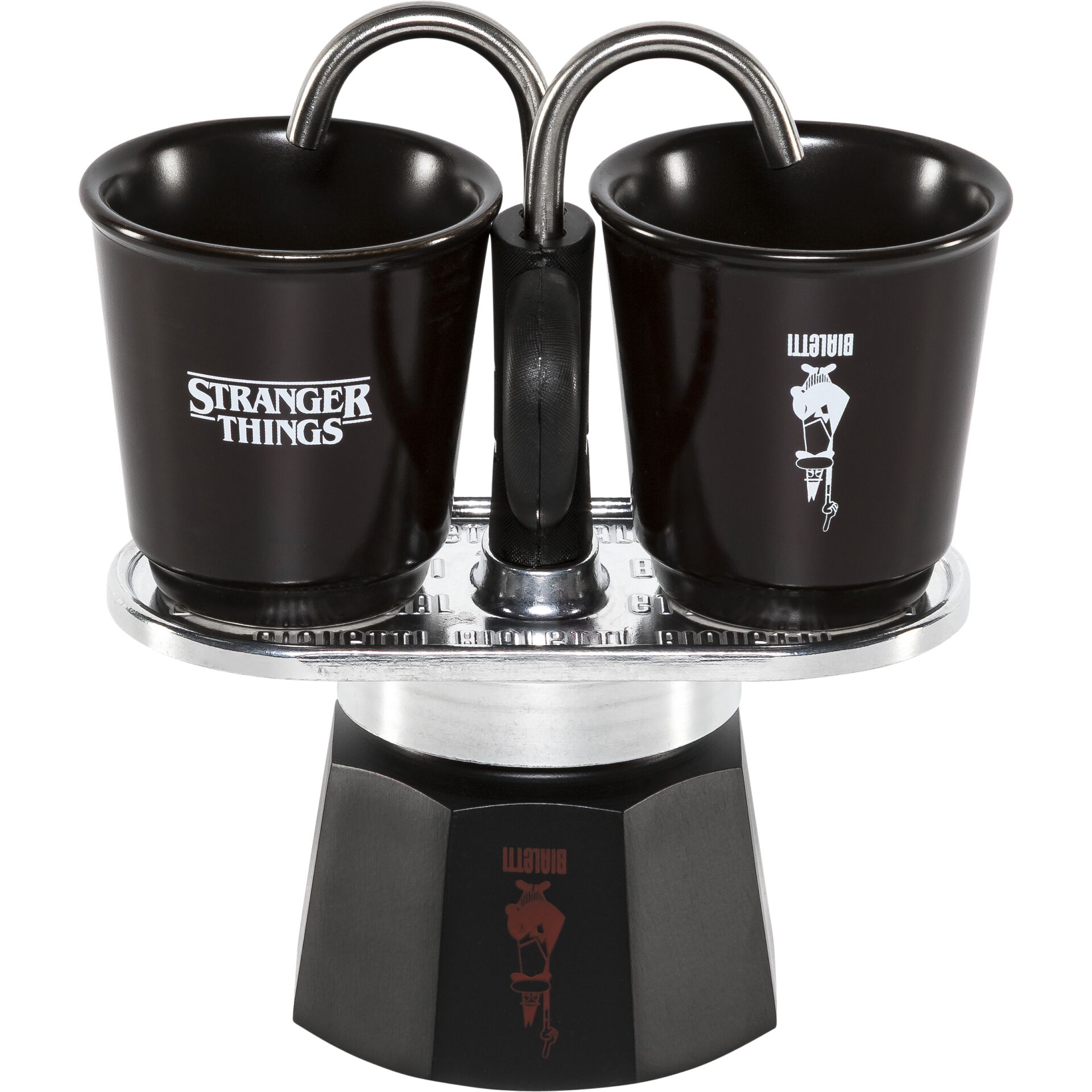 Padlock, zwei Tassen, Kaffee-Waage, monochrom, Science-Fiction-Thema