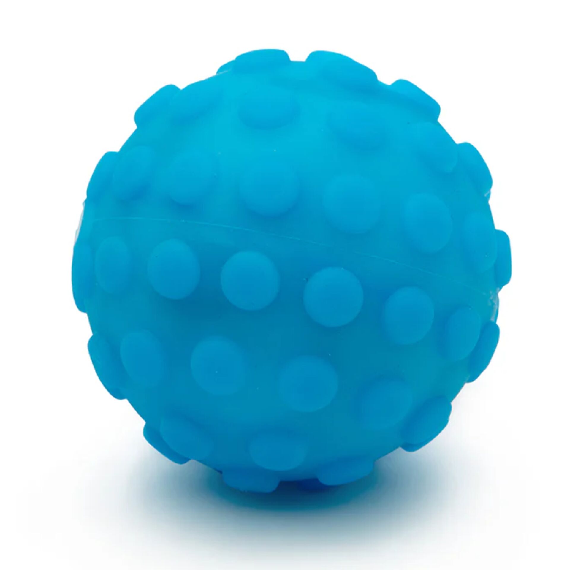Gummiball, GummiBall, Blauer Ball, Strukturball, Knautschball