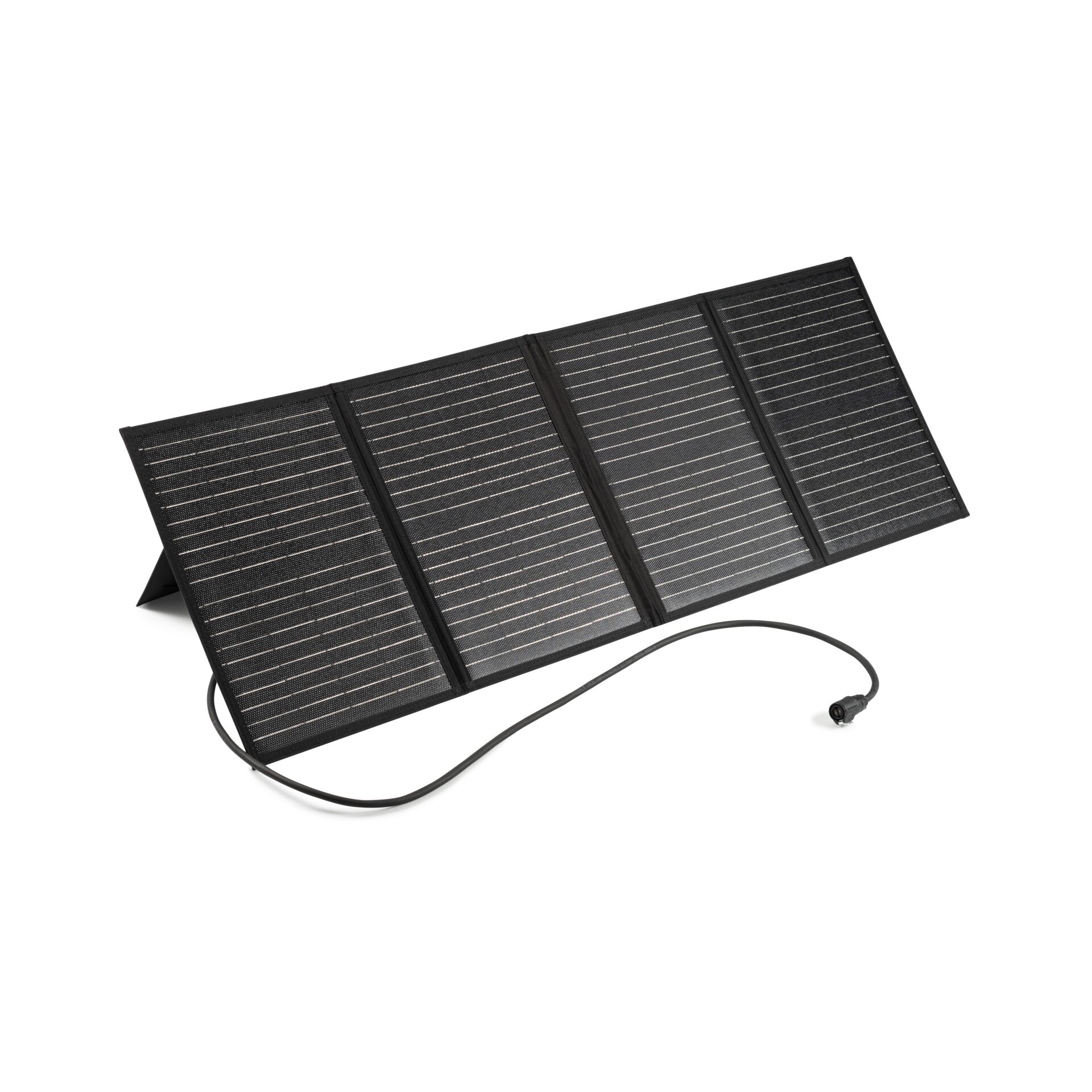 Solarmodul, Faltbares Panel, USB-Kabel, Schwarz, Monokristallin