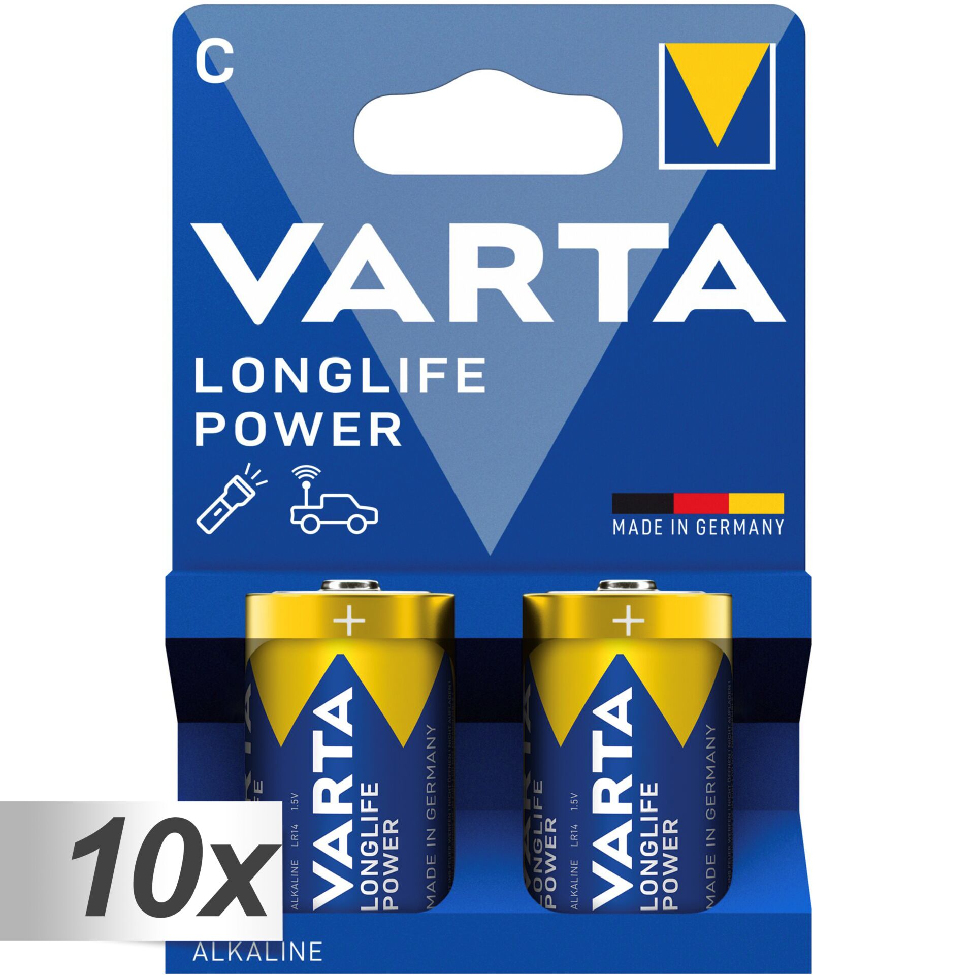 10x2 Varta Longlife Power Baby C  LR 14            VPE Innenkarton