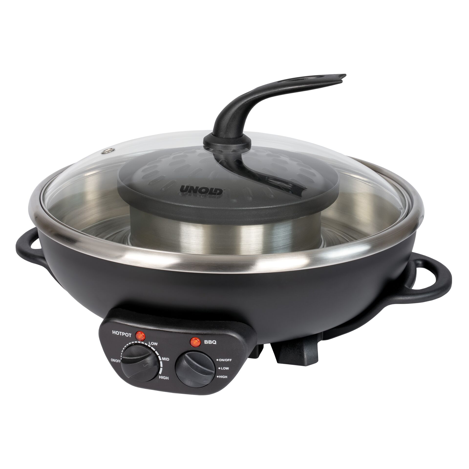 Elektron-Pfanne, Hotplate, Druckdeckel, Glasdeckel, BBQ-Stufe