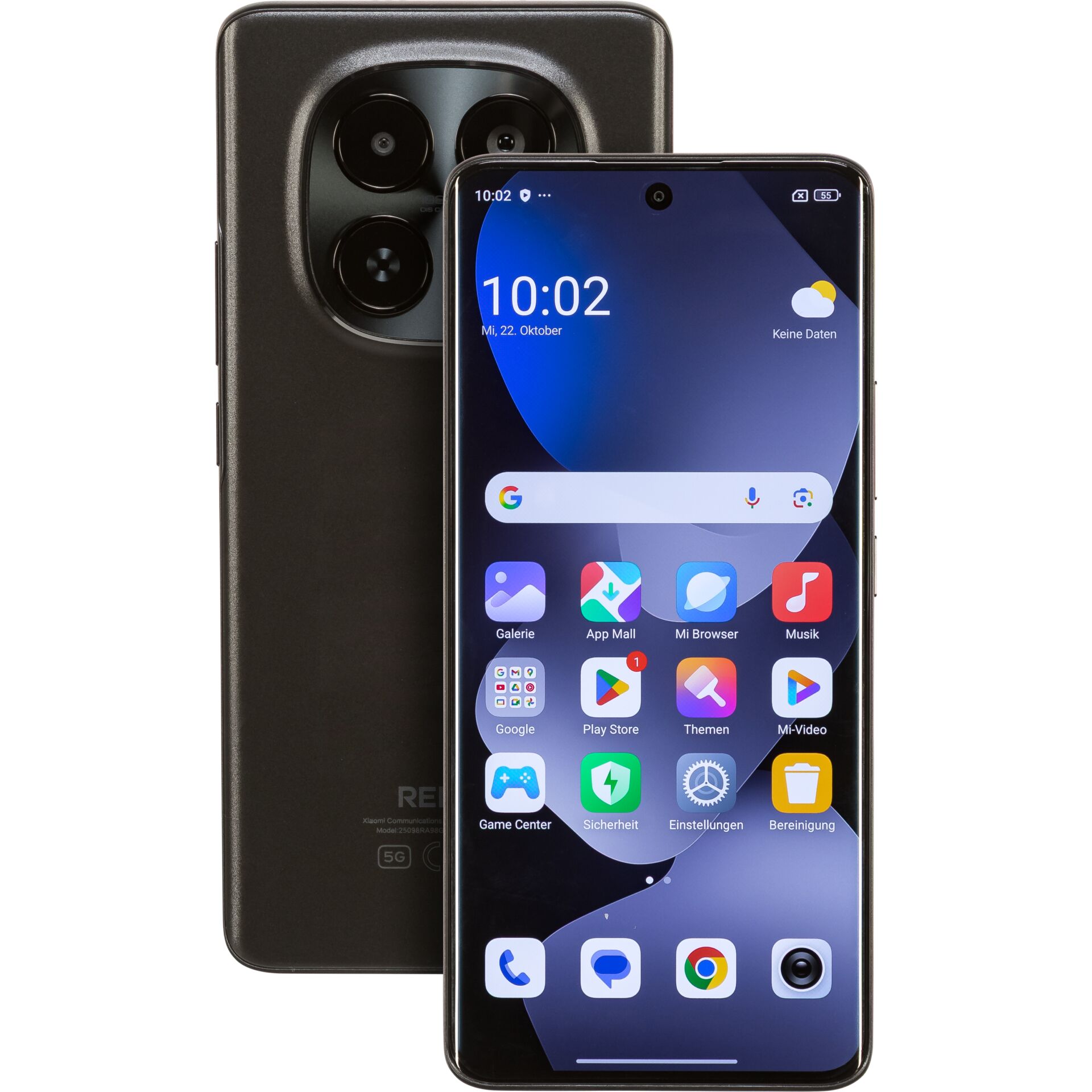 smartphone, dual-camera, schwarz, Touchscreen, Android