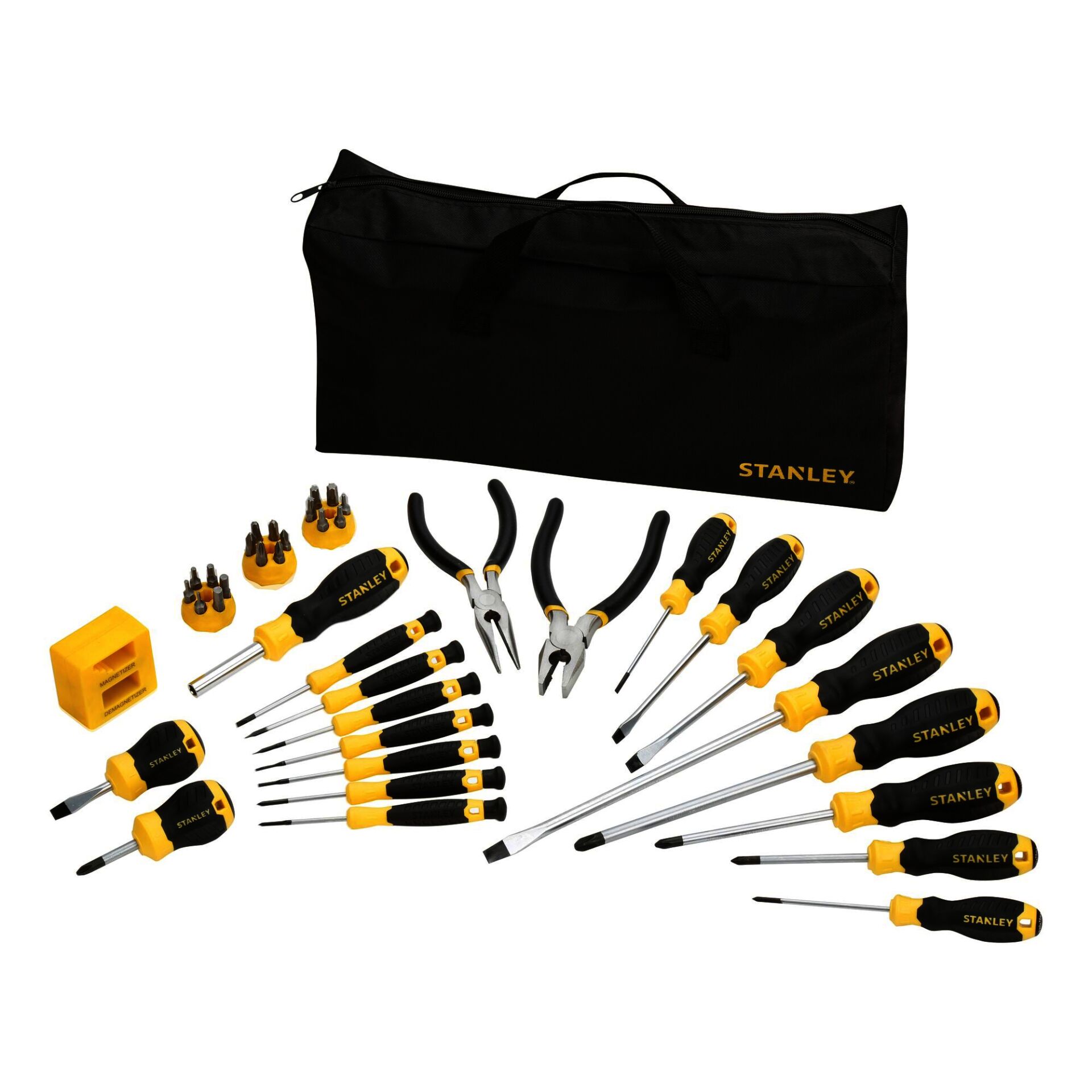 Werkzeug-Set, Schraubendreher, Zangen, Torx-Bits, Transporttasche