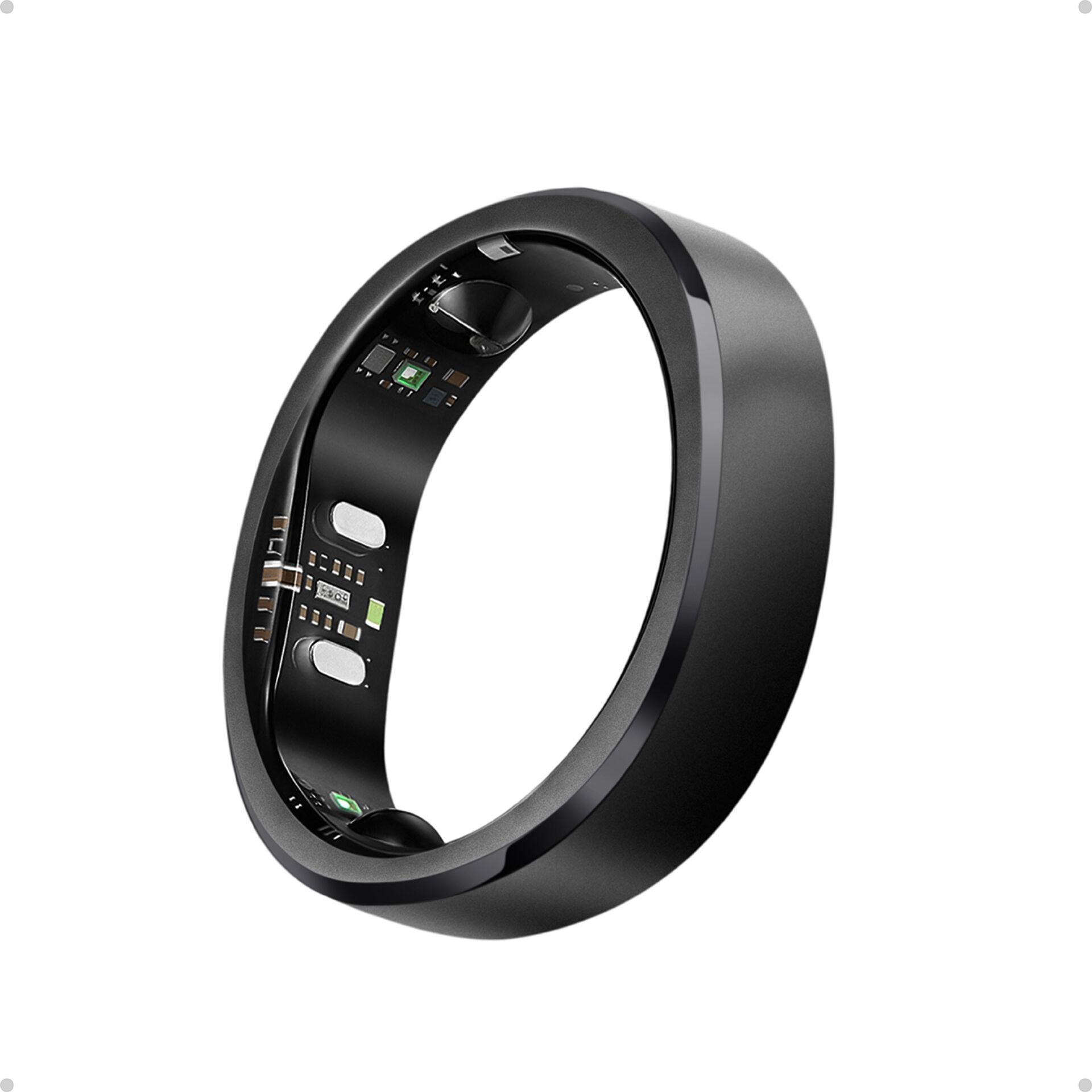Fitness-Tracker, Smartband, Band mit Sensoren, Schwarzes Armband, Innere Elektronik