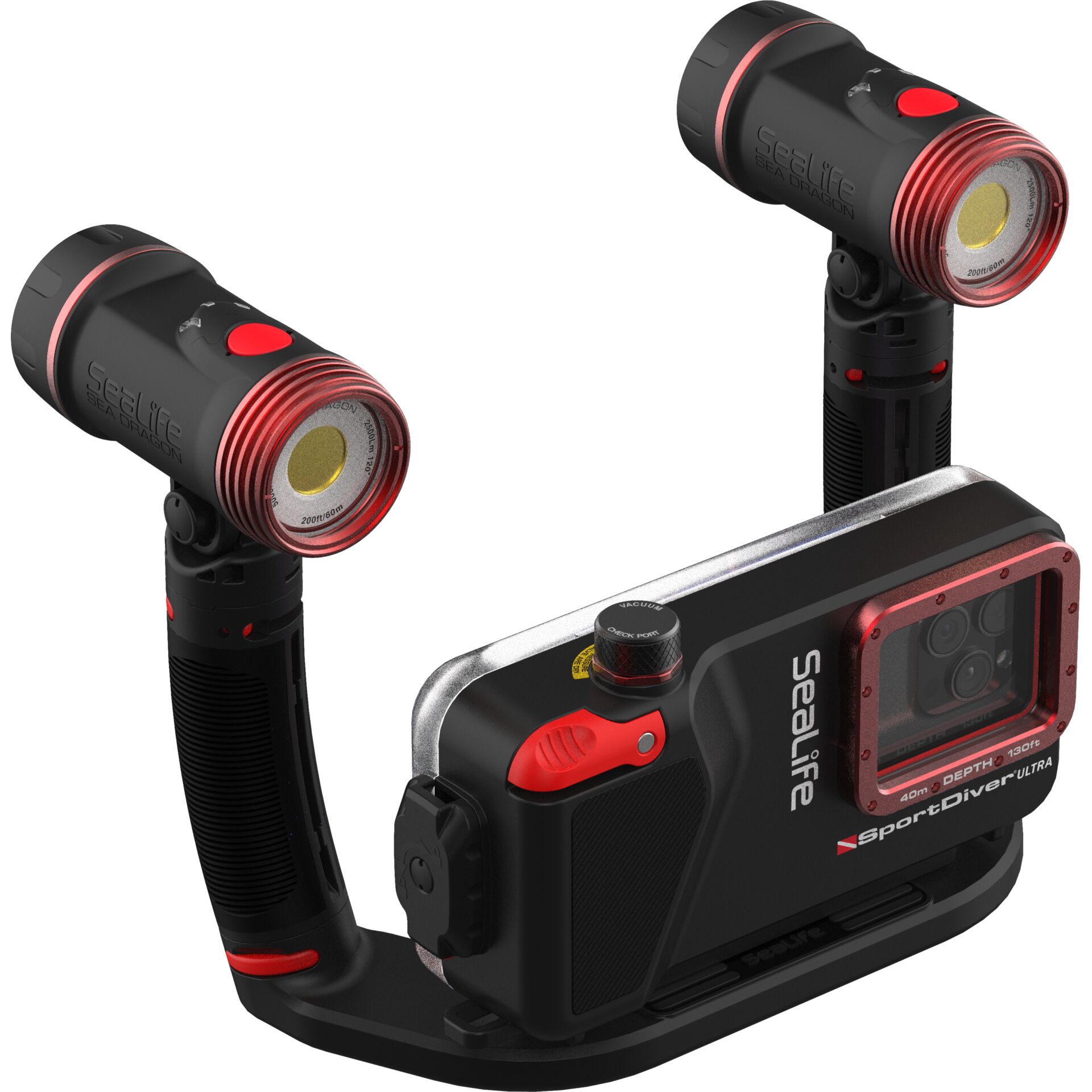 Tauchlampe, Unterwasserkamera, Stabiler Griff, LED-Lampe, Anti-Furz Design