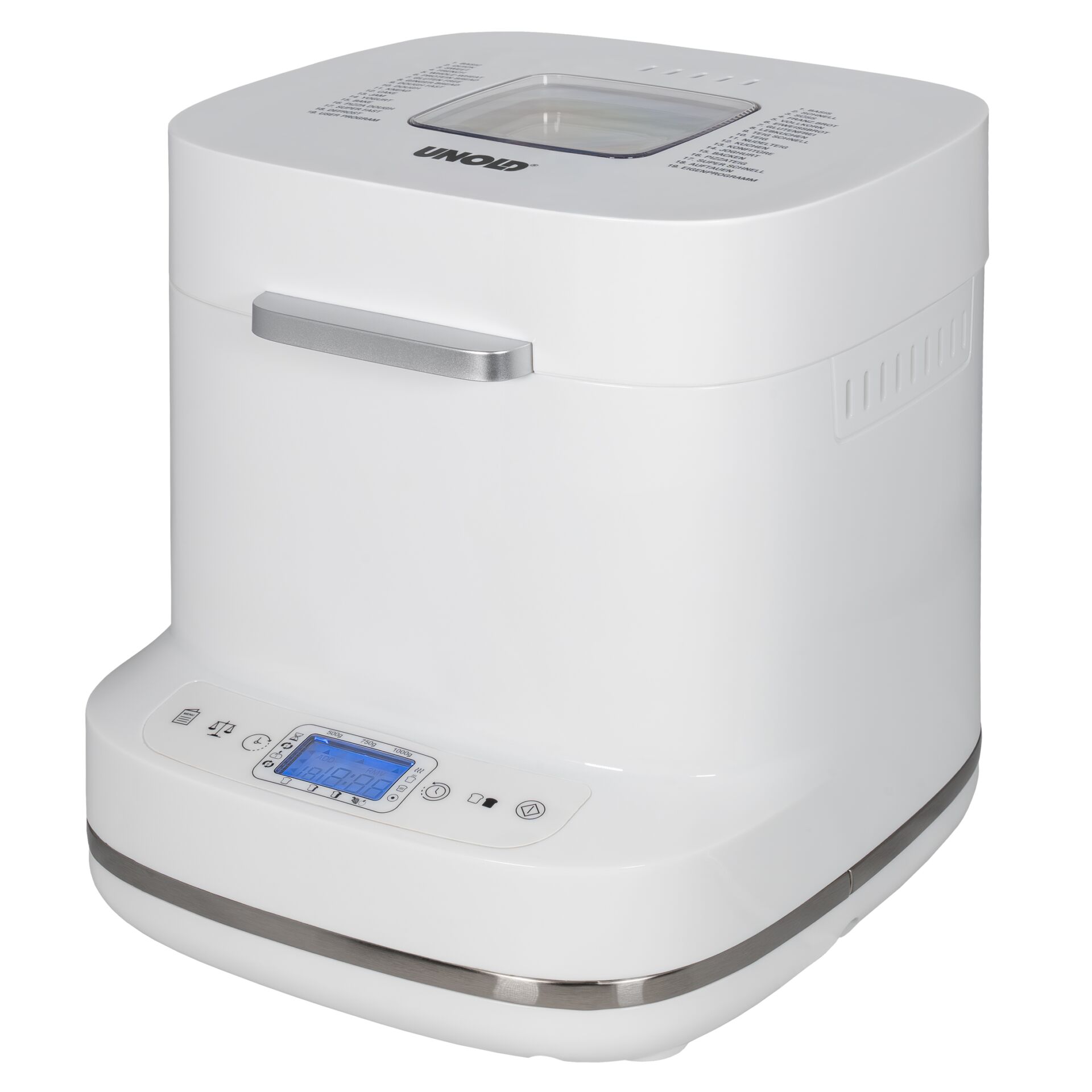 Toaster, Weiß, Digitalanzeige, Kompakt, Automatik