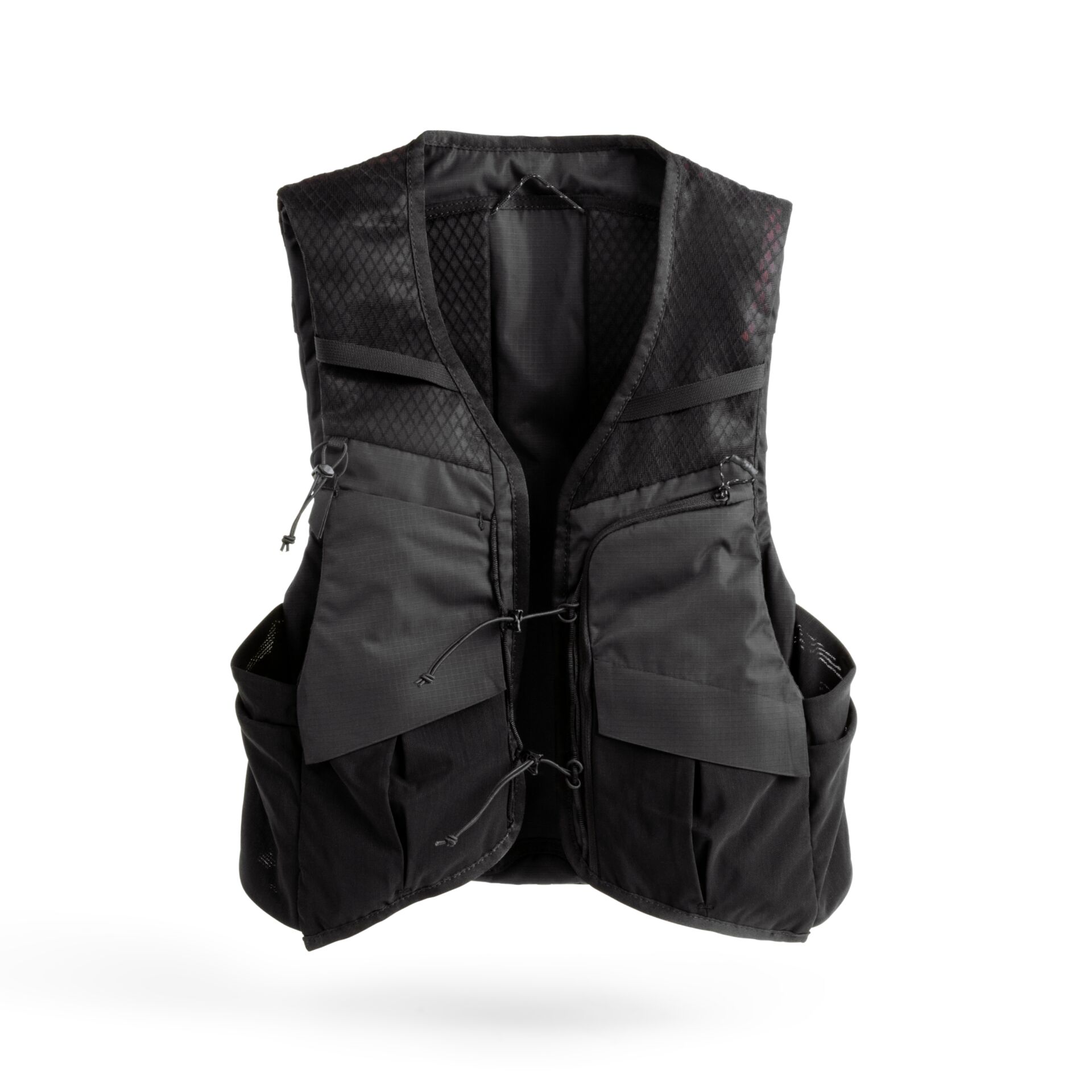 Weste, Gilet, Netz/Netzmuster, Polyester, Reißverschluss