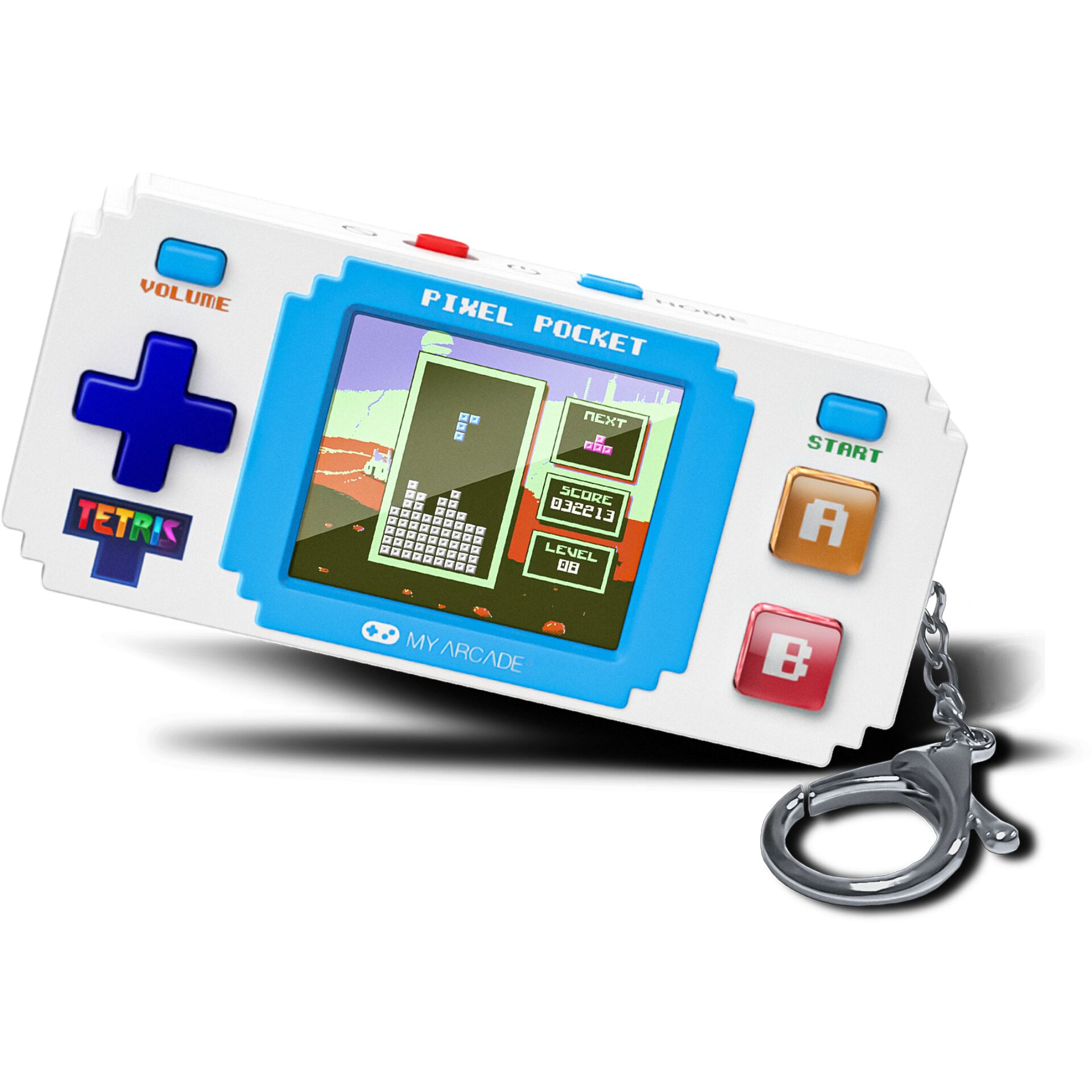 Tetris, Pixellated, Gaming handheld, Schlüsselanhänger, My Arcade