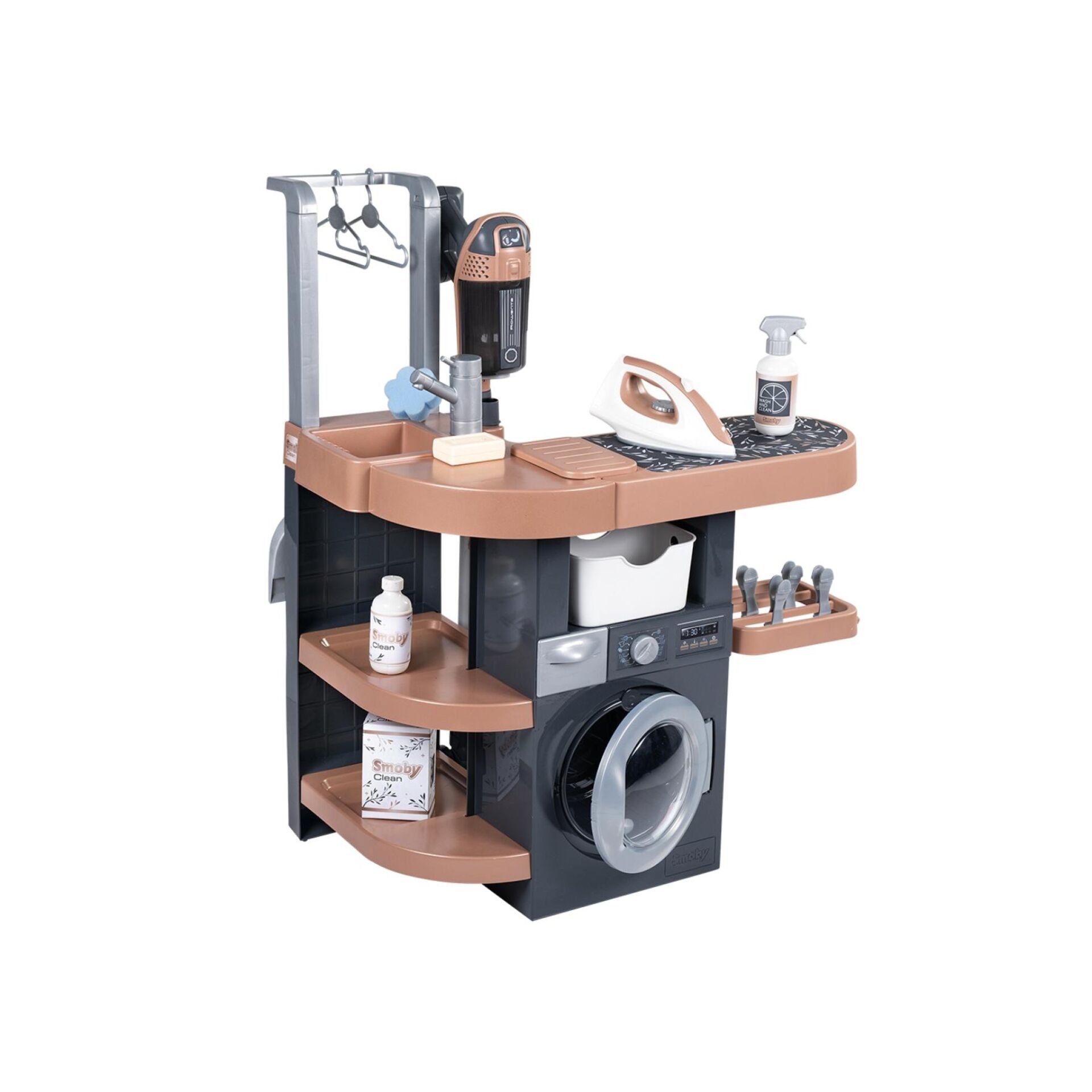 Kinderwerkbank, Waschmaschine, Wäscherauszug, Spielzeugset, Werkzeugbank