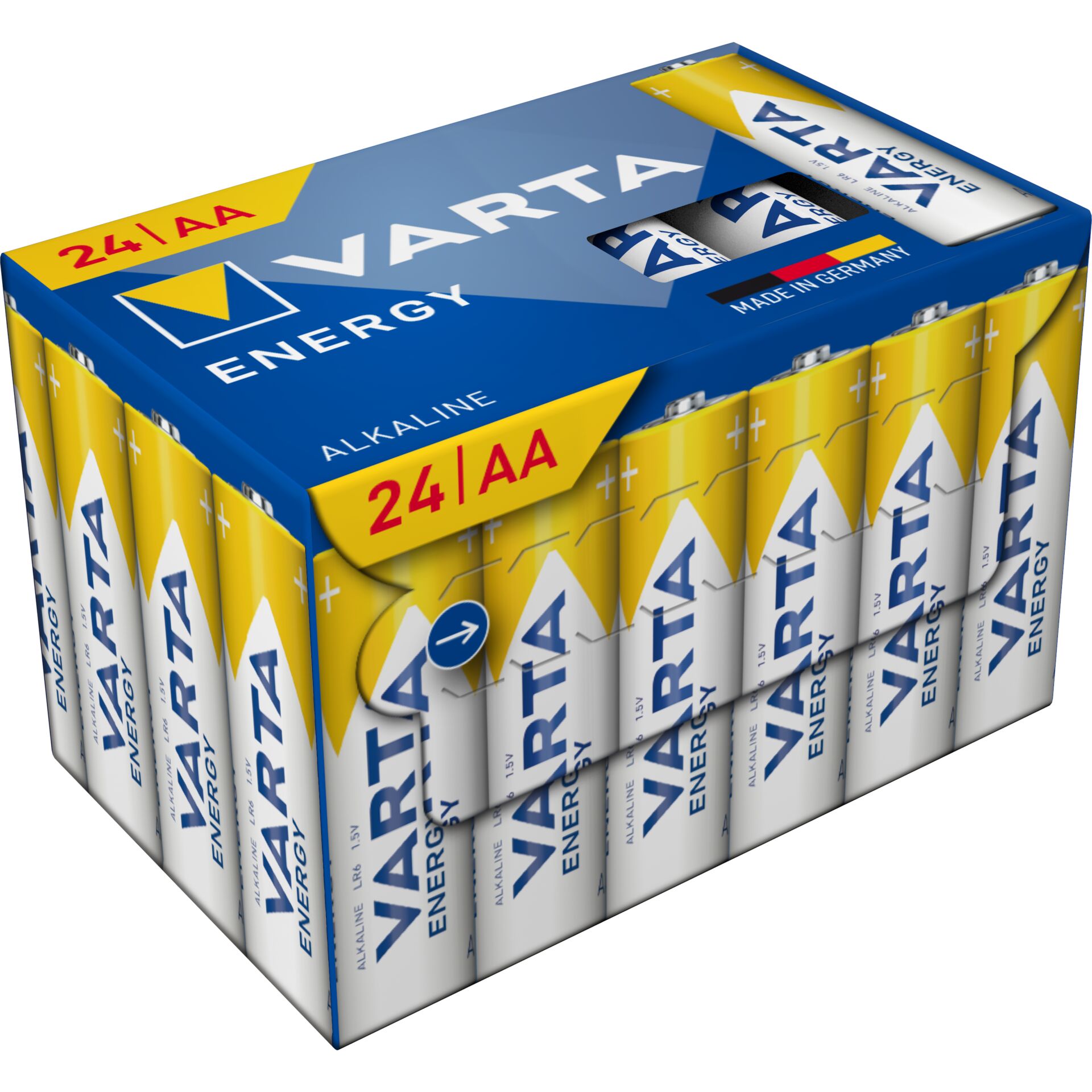 AA-Batterien, Alkalisch, 24er Pack, VARTA, Energie