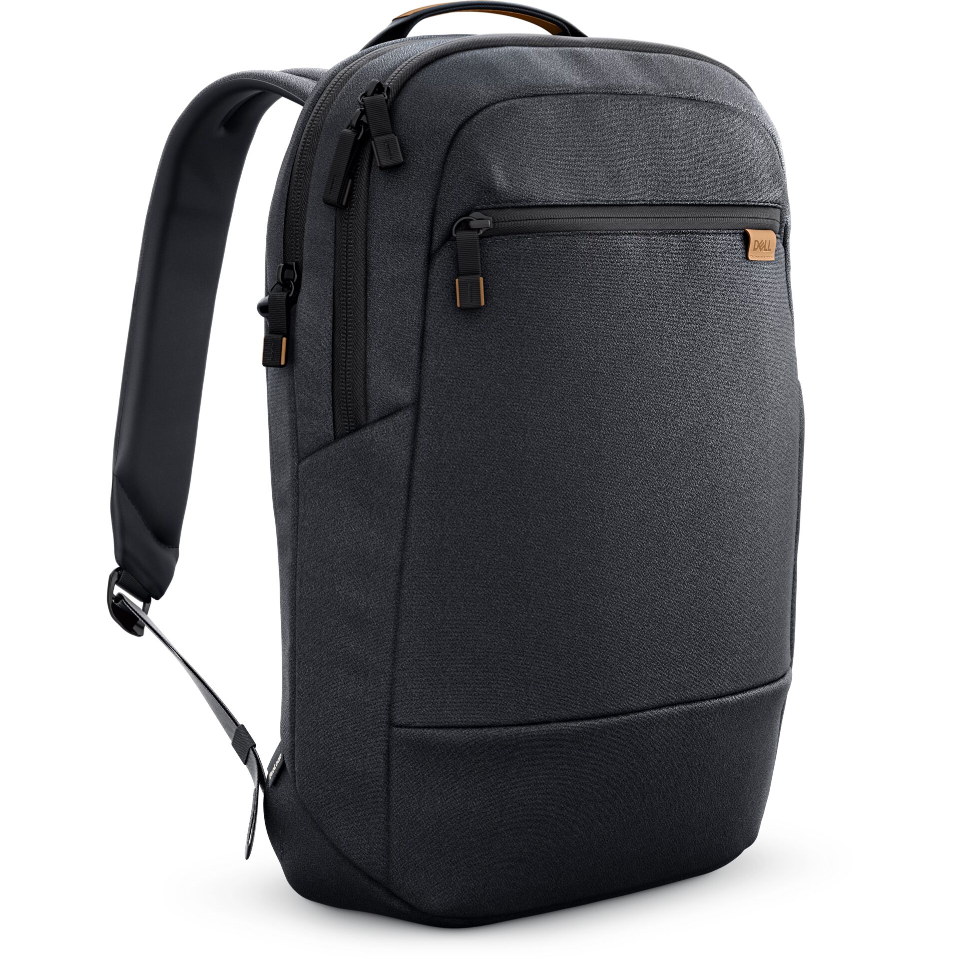 backpack, tech-accessory, gray, zippered-pocket, Dell-brand-brief-cner