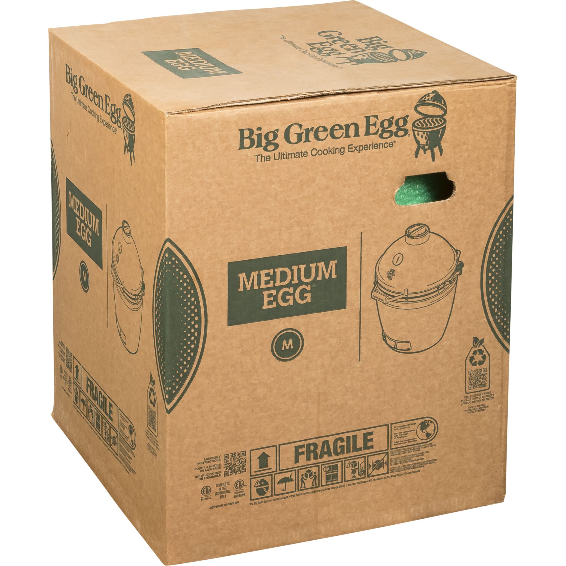 Mediumeier, Kartonbox, Eierkocher, Verpackung Karton, Zerbrechlich Hinweis