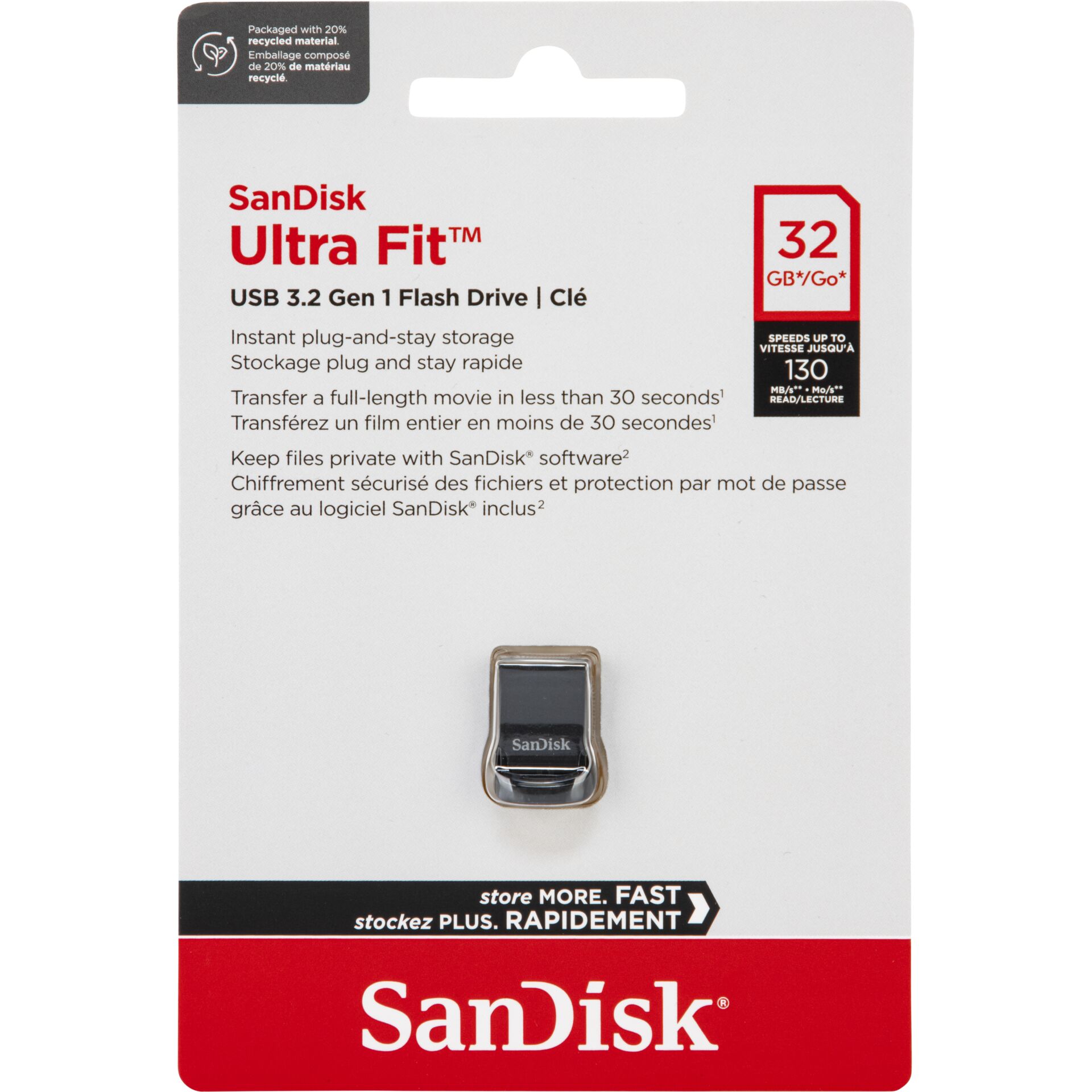 Adapter, Elektronik, USB-Stick, SanDisk Ultra Fit, 32 GB, USB 3.2, Flash-Speicher, USB-Stick, Toshiba gk
