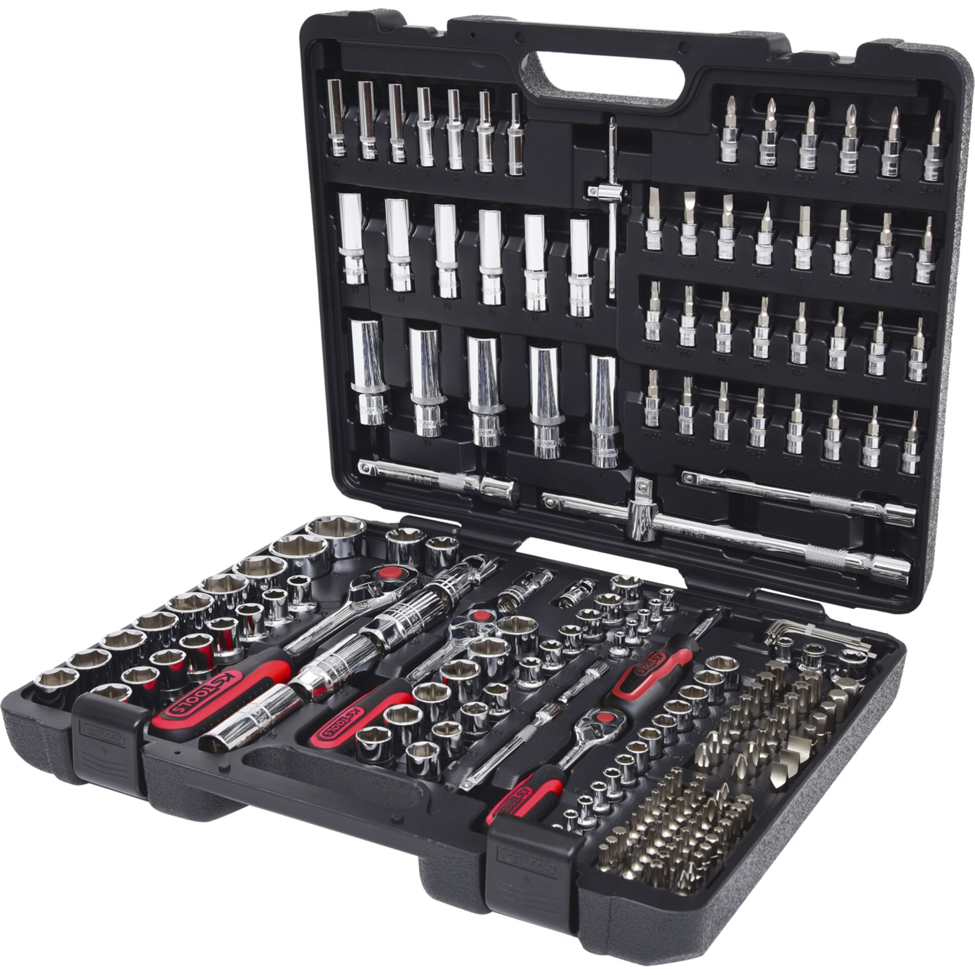 KS Tools 1/4"+3/8"+1/2" 195tlg  CHROMEplus Steckschl.-Satz