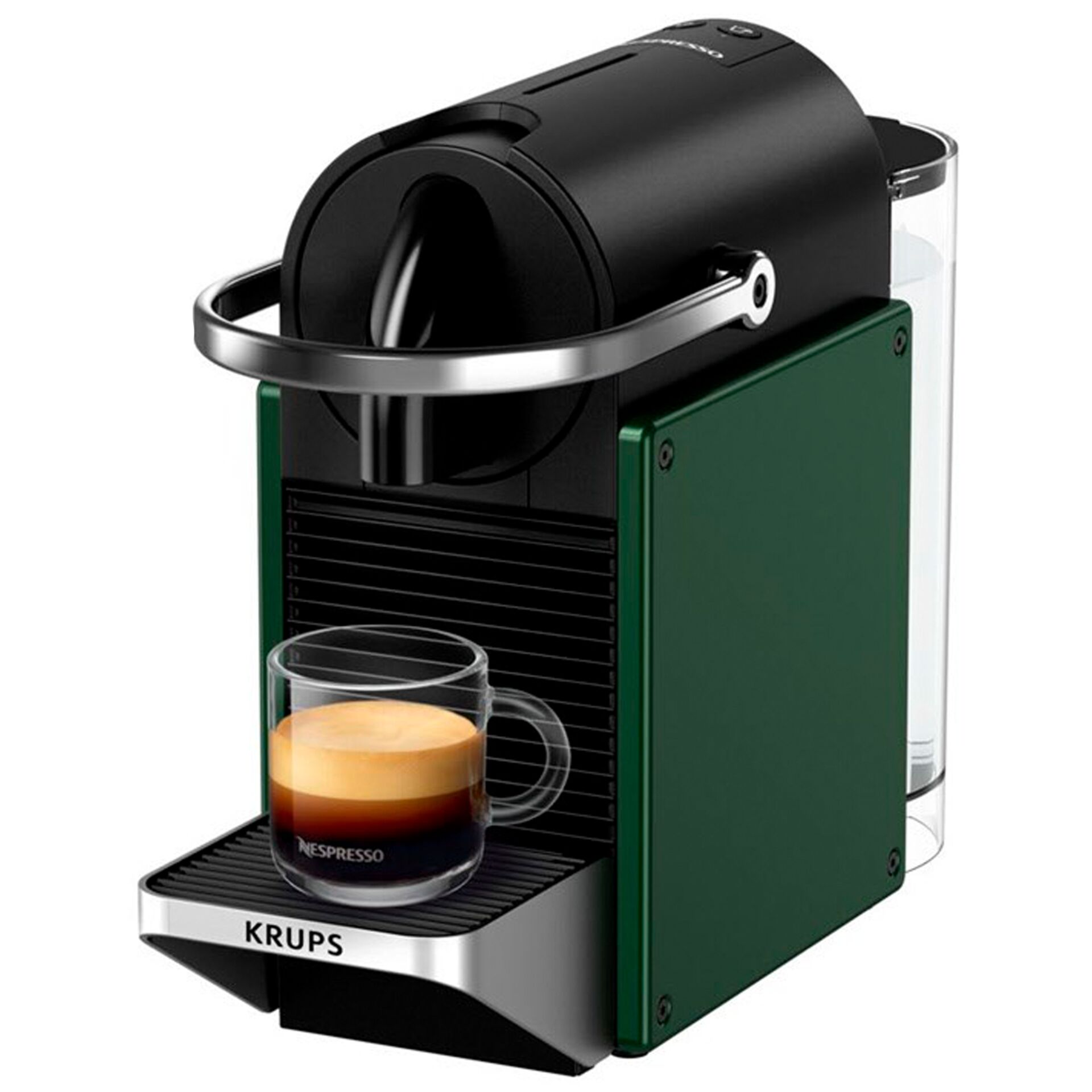 Pokal, Getränk, Kaffee, Kaffeetasse, Espresso, Kaffeemaschine, Espressomaschine, One-touch, Edelstahl, Portionskaffee, Kapselmaschine, Nespresso, Espresso, Kaffeemaschine, Gerät aus Metall