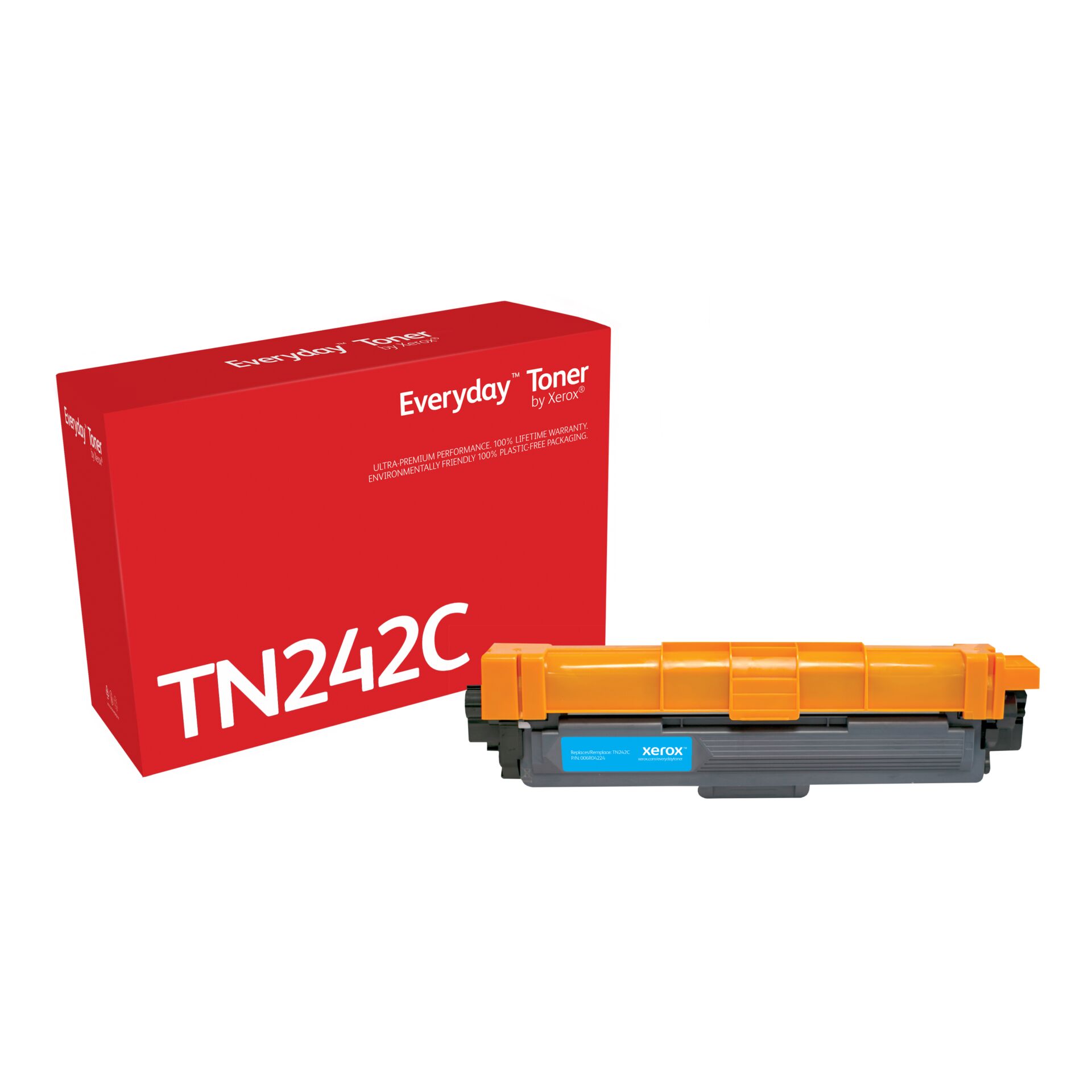 Tonerpatrone, TN242C, Xerox, Orangene Kartusche, Druckerzubehör