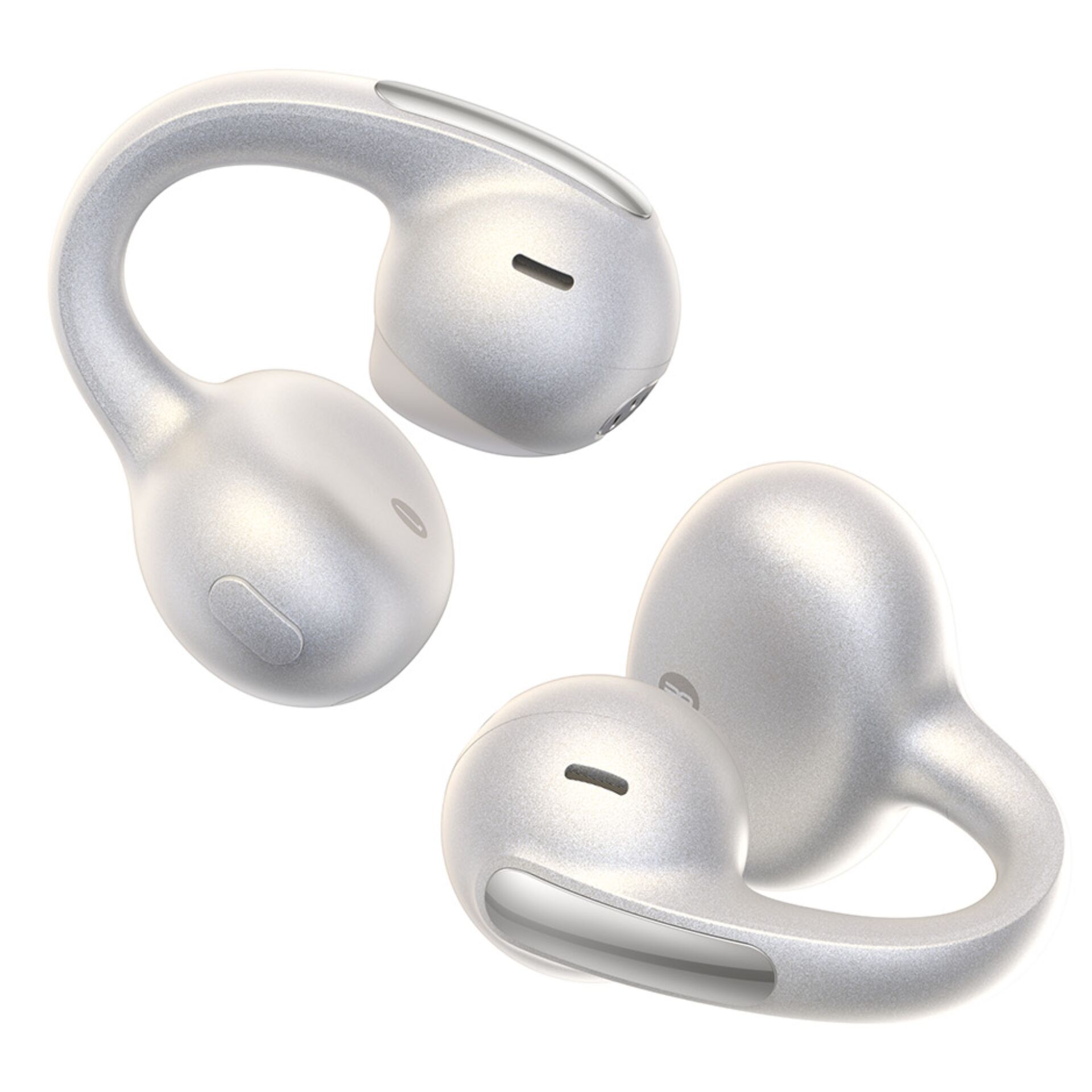 In-Ear Earbuds, Wireless Earbuds, Silber, Ergonomisches Design, Wiederaufladbarer Akku