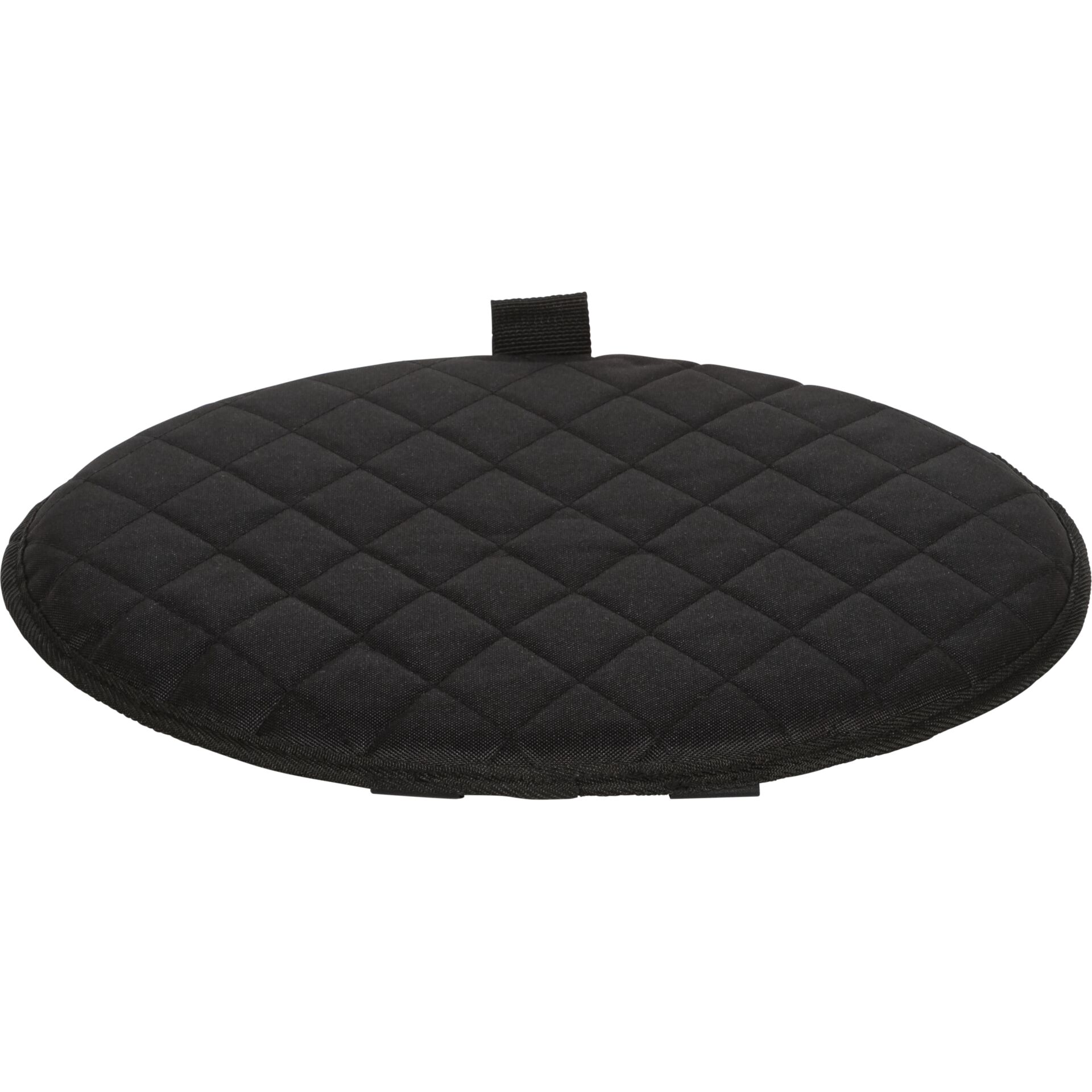 Kissenhülle, Quilted, Rundkissen, Schwarz, Kissenbezug