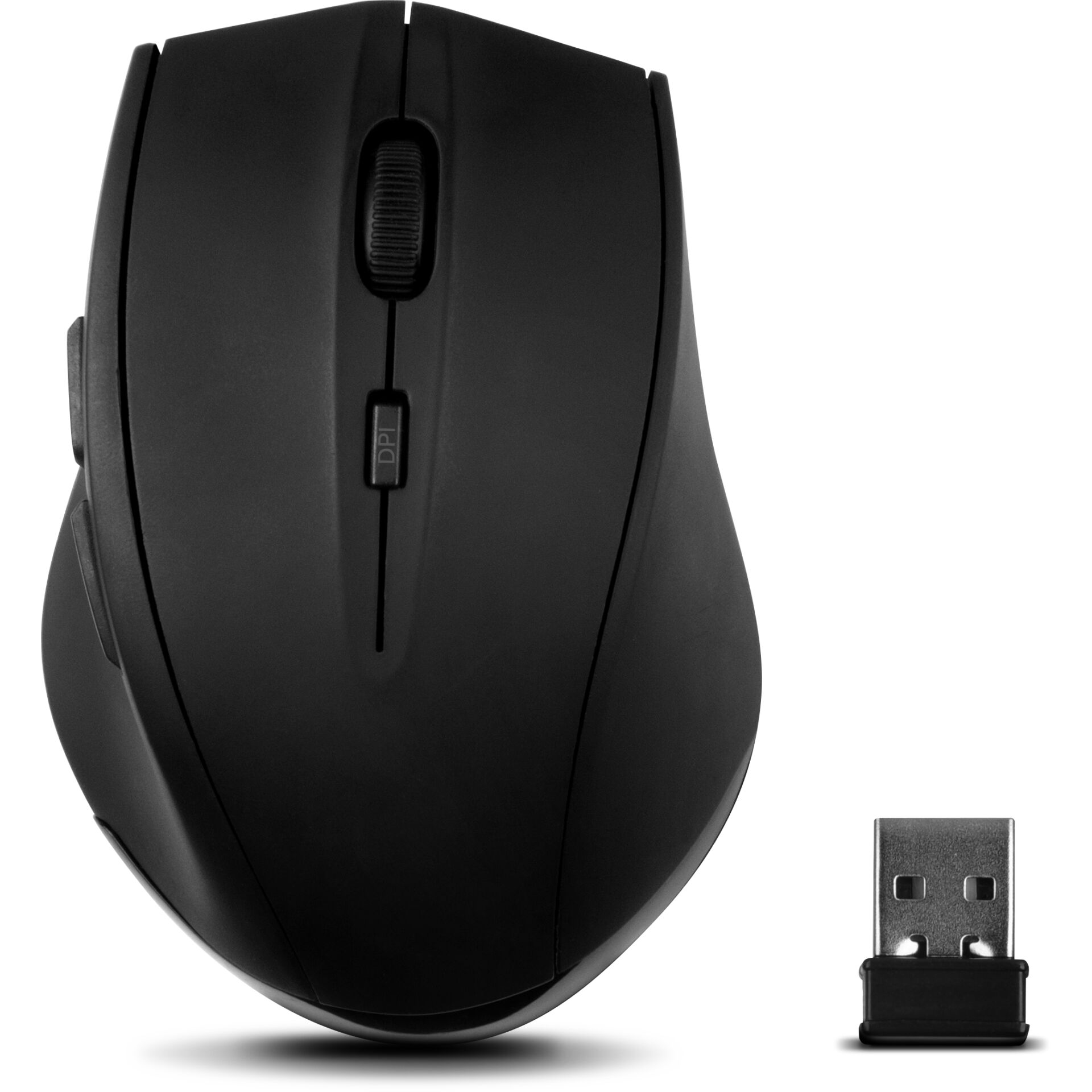computer-maus, drahtlos, USB, schwarz, ergonomisch