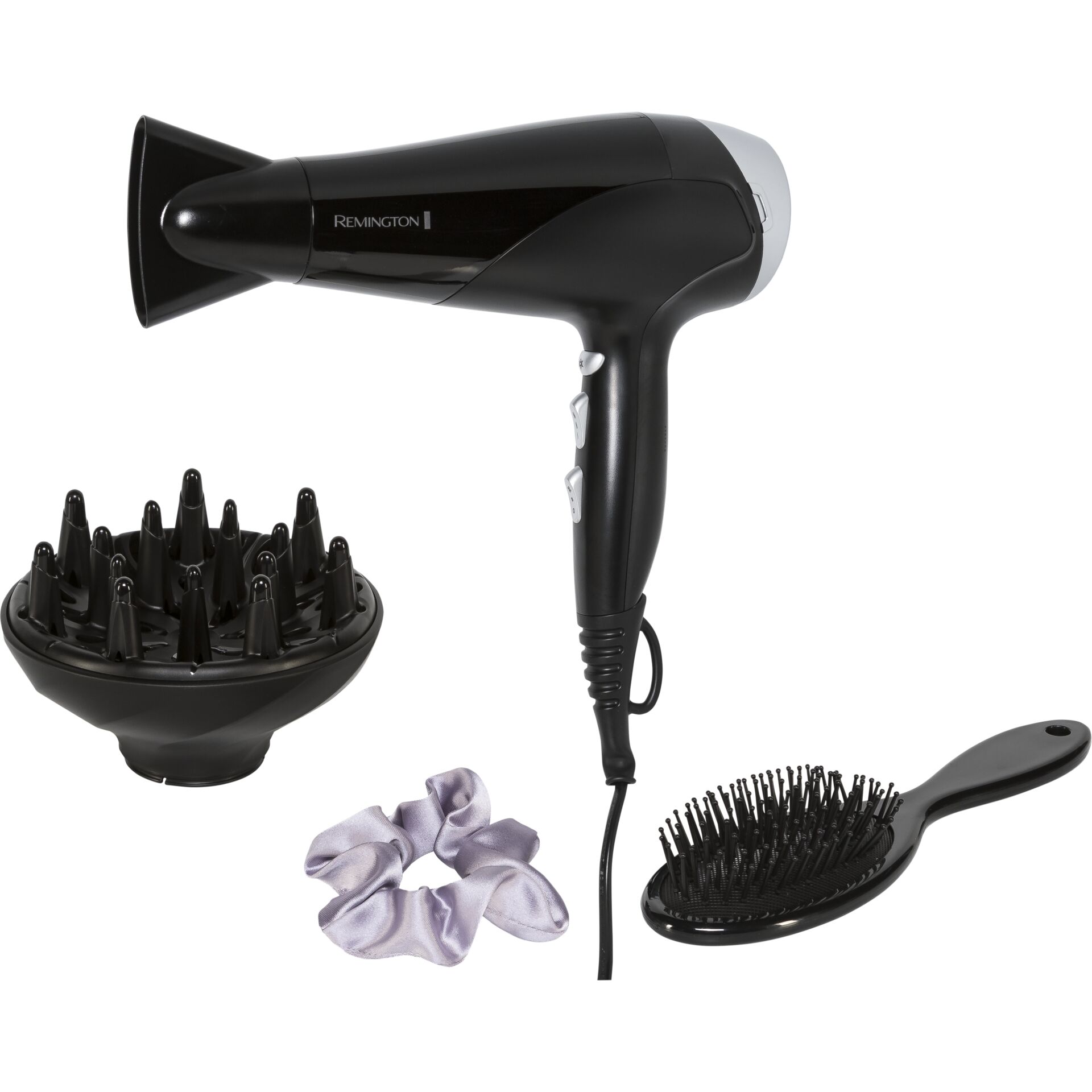 Föhn, Haarföhn, Haartrockner, Diffusor, Haarbürstenset
