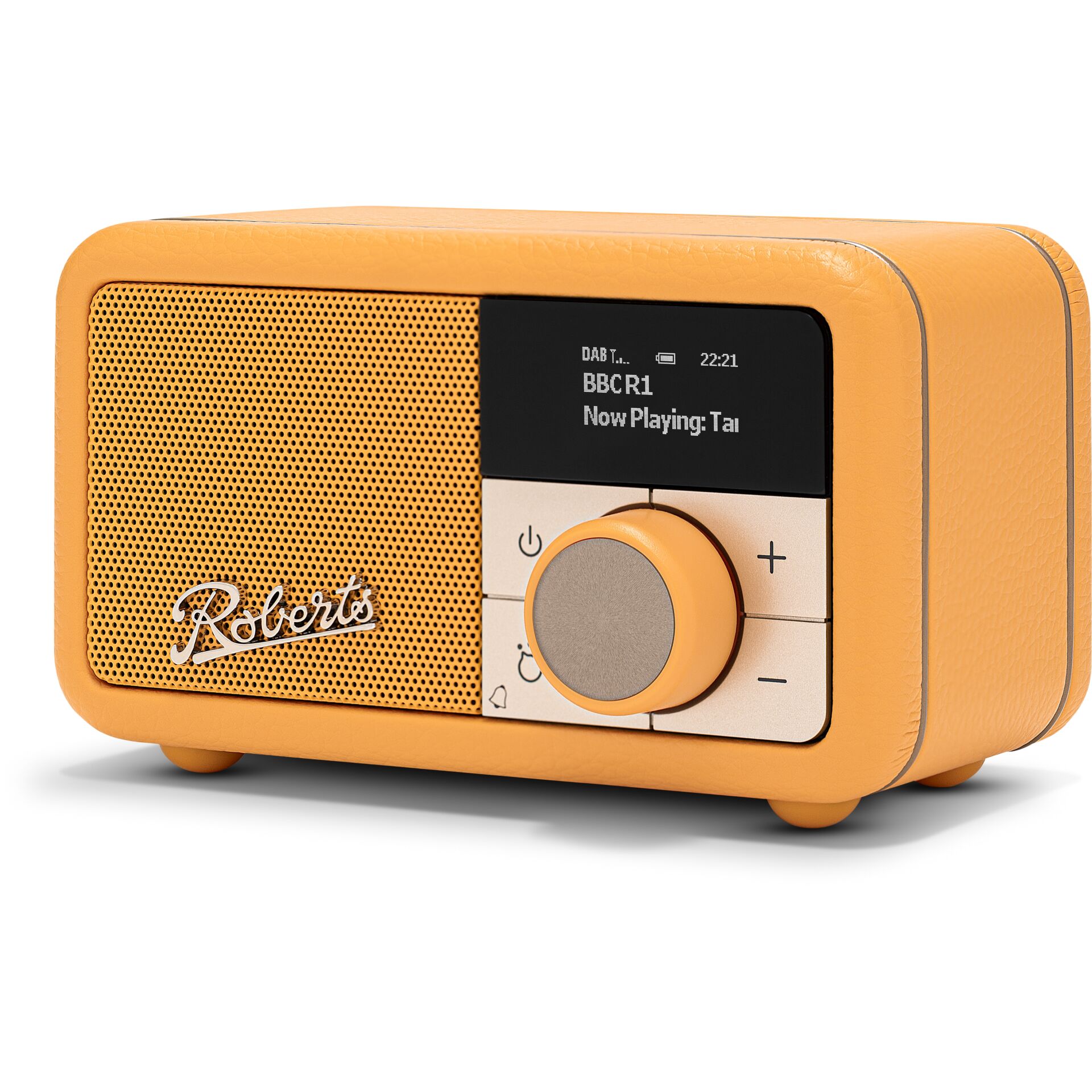 radio, orange, portabler, lautsprecher, digitalanzeige
