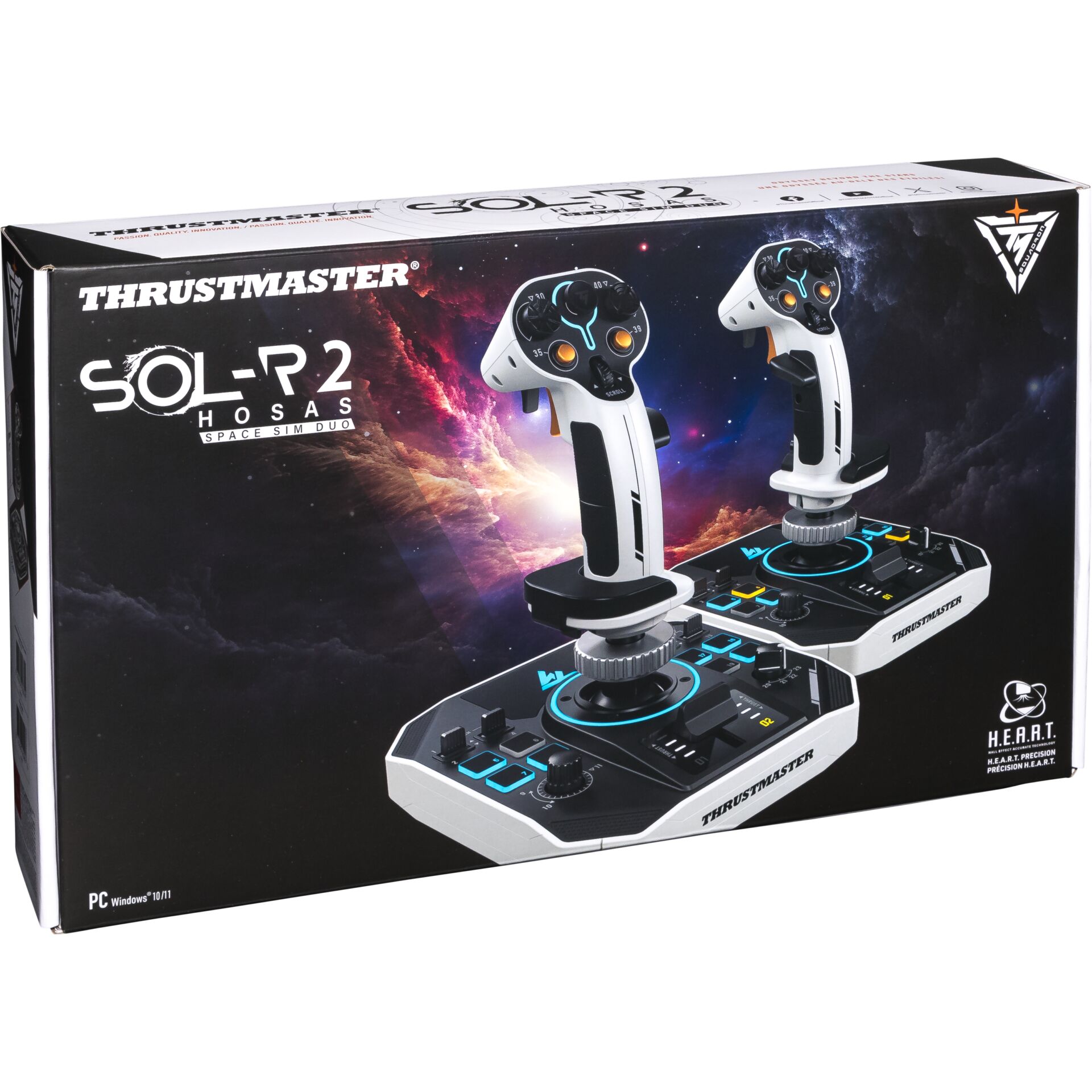 Joystick, Controller, Thrustmaster, Space sim duo, Duales Joystick-Set