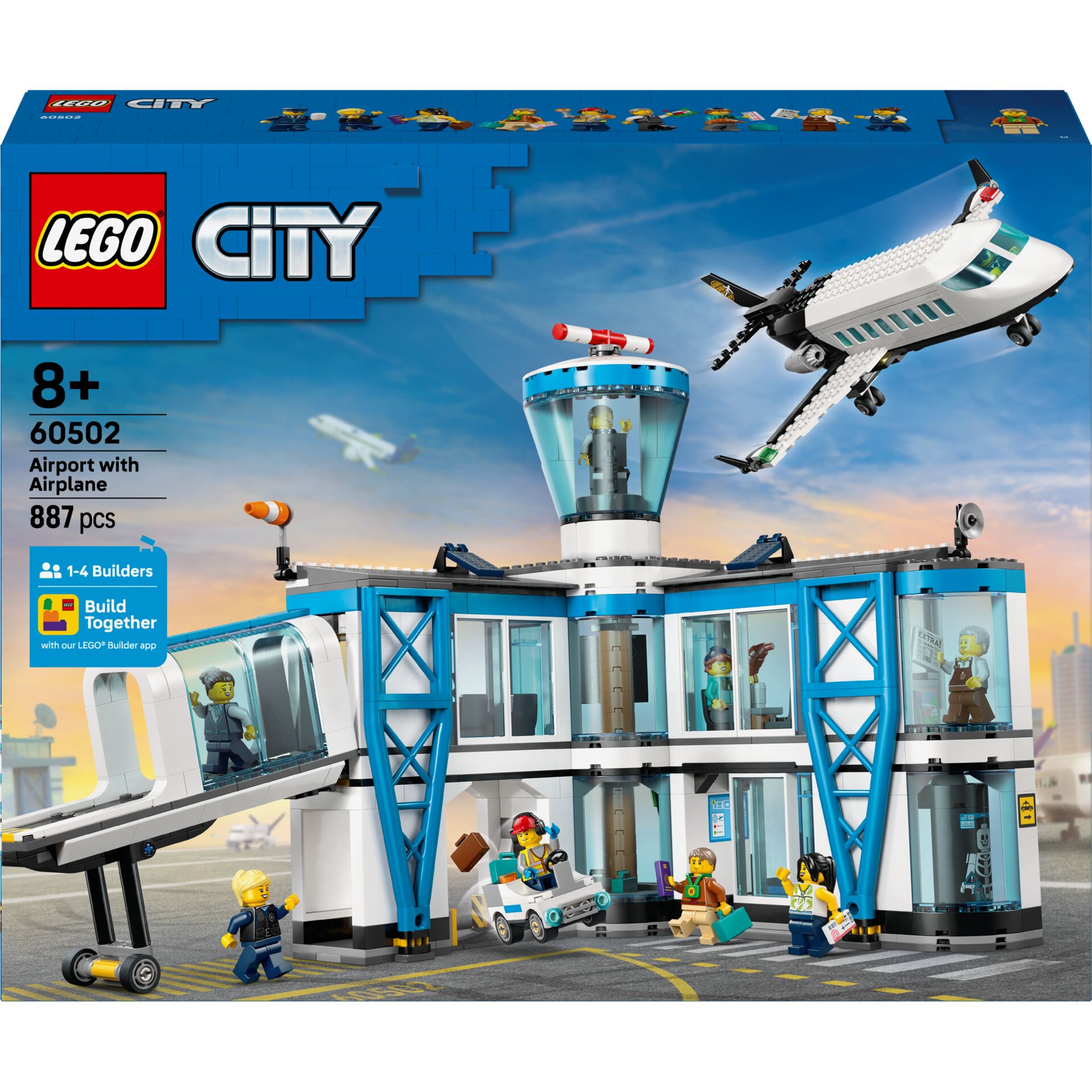 Lego, City, Flughafen, Flugzeug, Jetbrücke