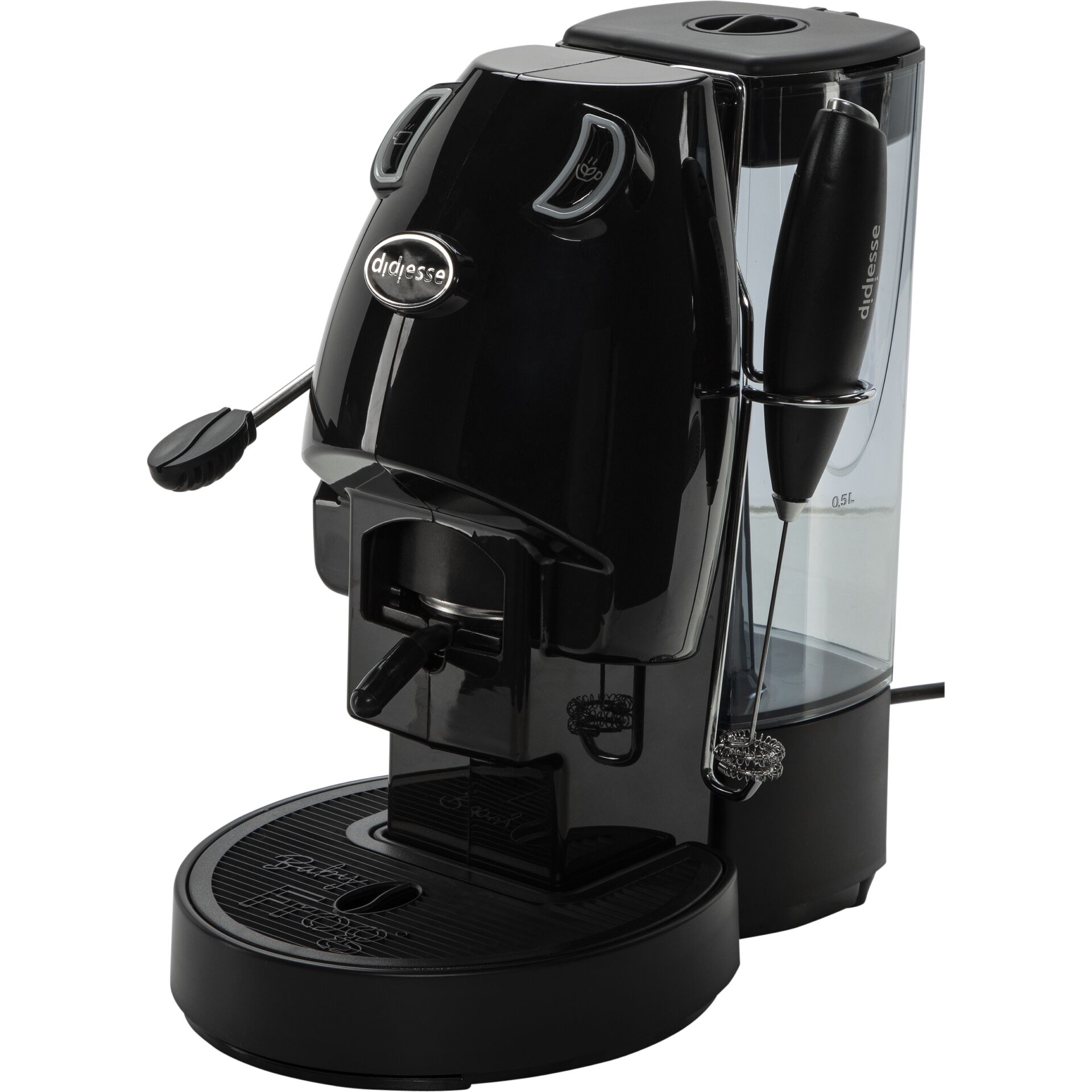Espresso machine, Kaffeemaschine, Schwarz, Milk frother, Tassehalterung