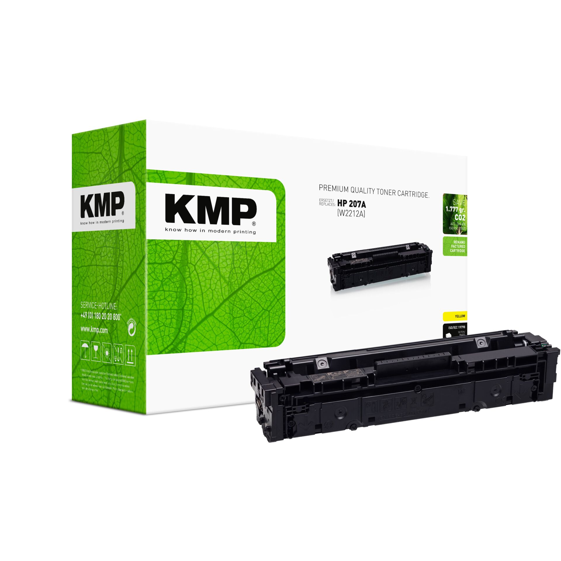 Tonerpatrone, KMP, Schwarz, HP 207A kompatibel, Druckerzubehör