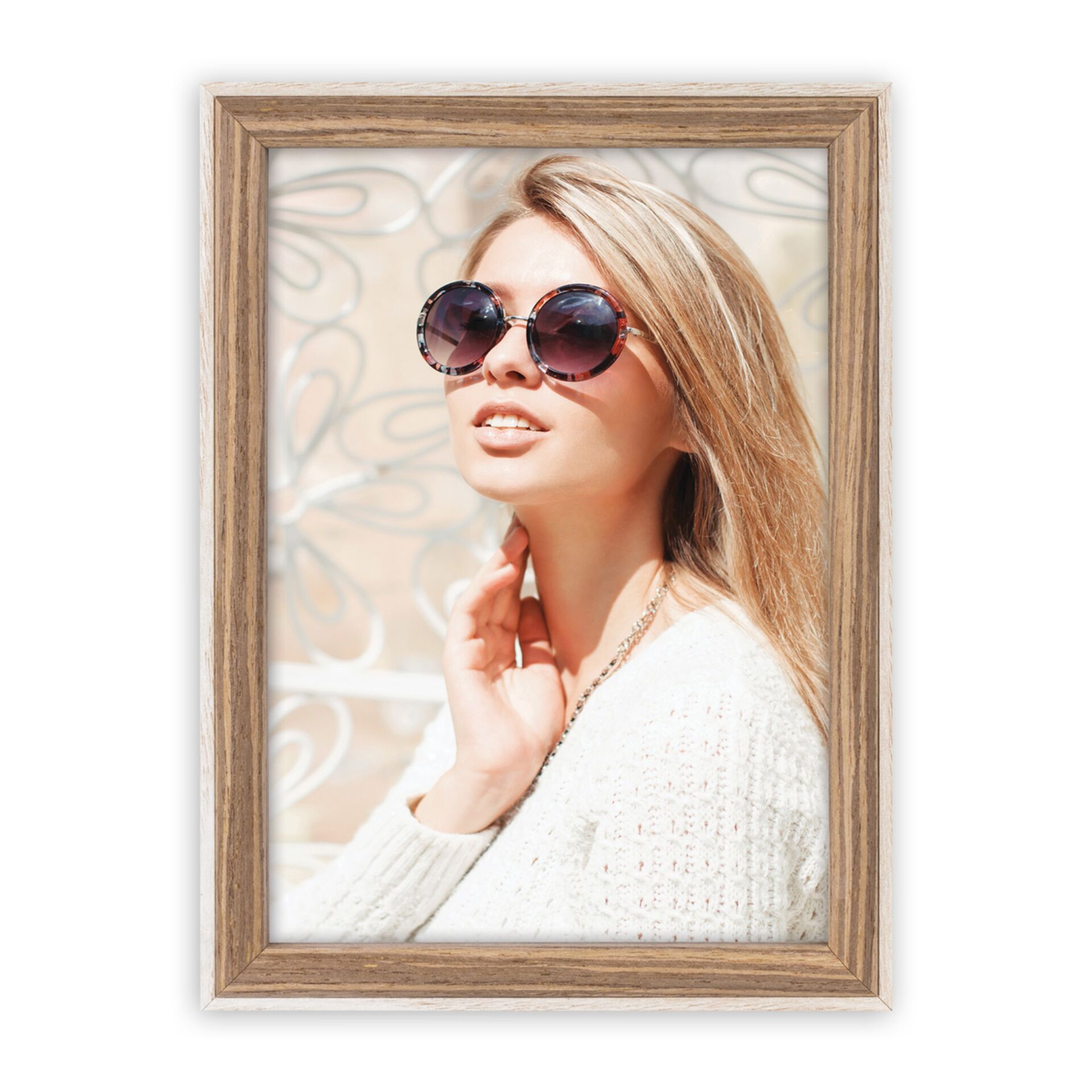 Sonnenbrille, runde Gläser, Mädchensilhouette?, Sonnenbrille Kunststoff, große Gläser