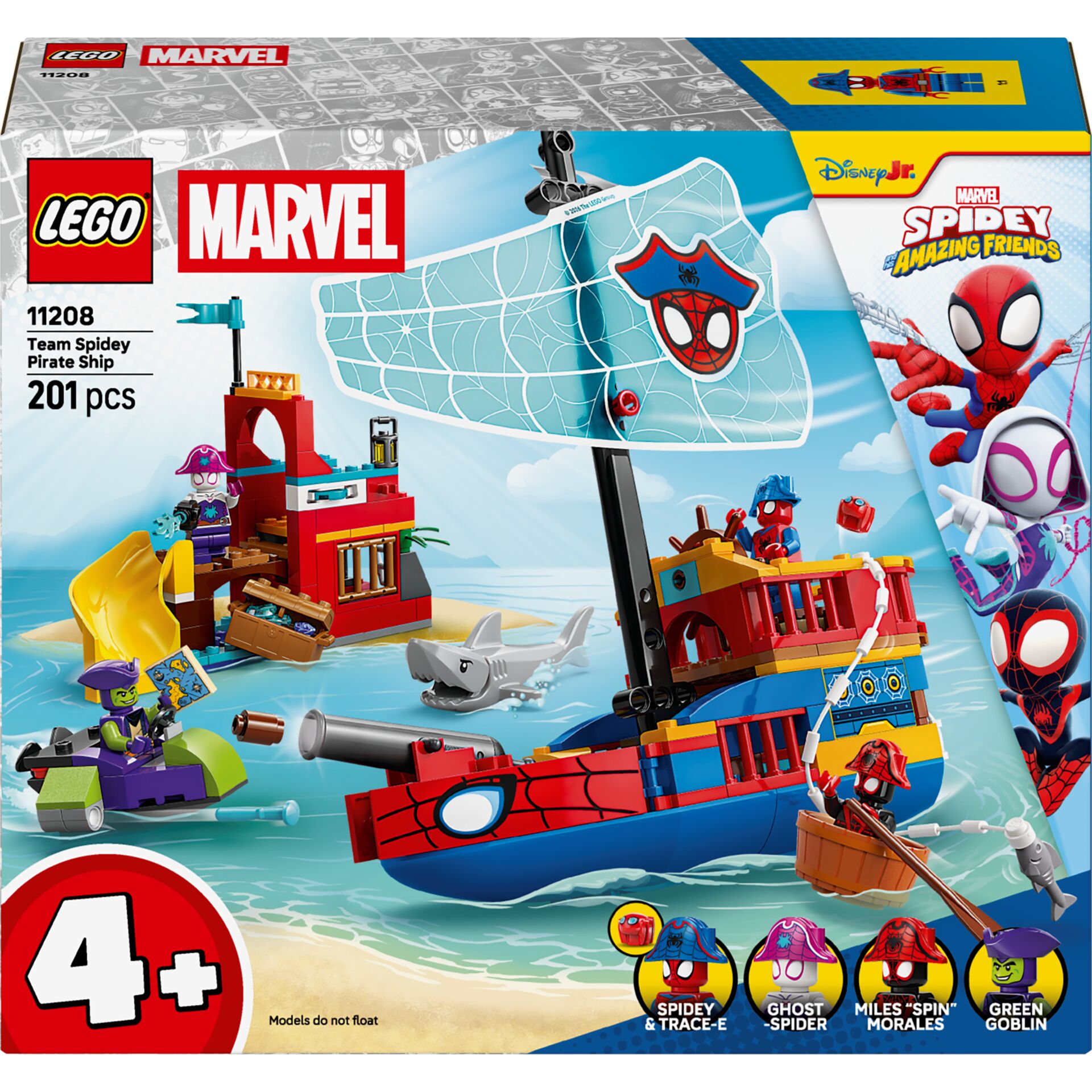 Lego, Marvel, Pirate Ship, Schiff, 201 Teile