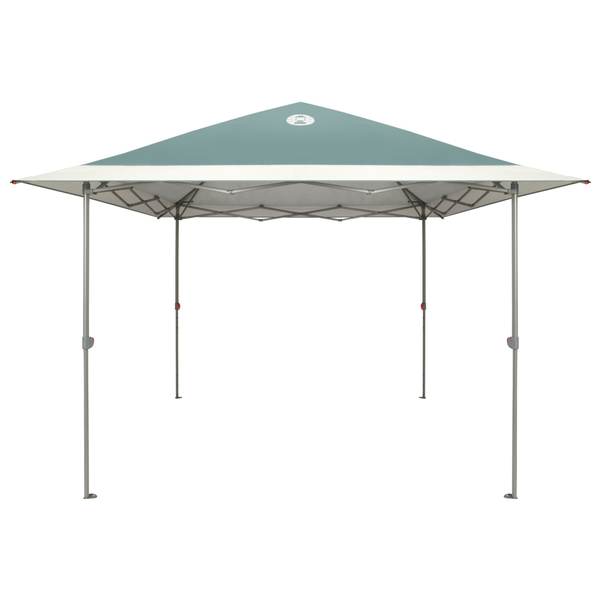 Markise, Pavillon, Gerüststahl, 0.5-1.0mm Stahl, Bezug grün/creme