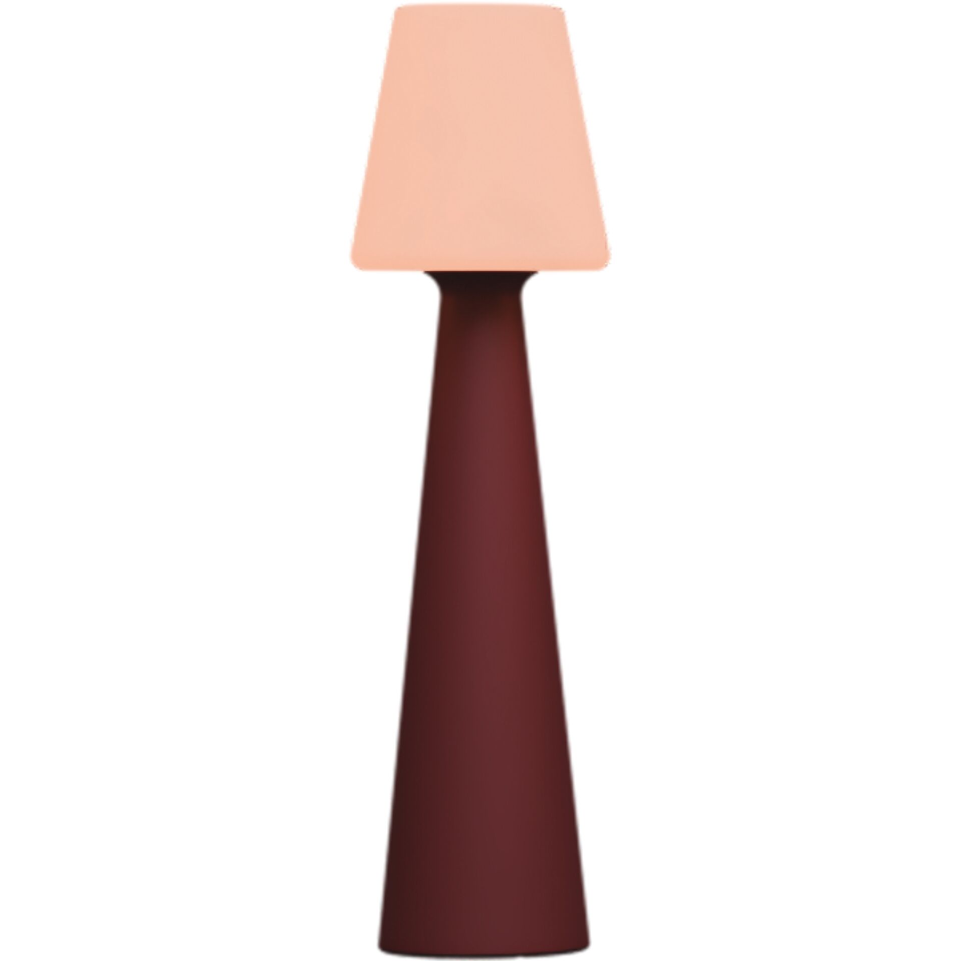 Tischleuchte, Lampenschaft, Beiger Lampenschirm, Korpus aus Holz/Metall, Einfarbig