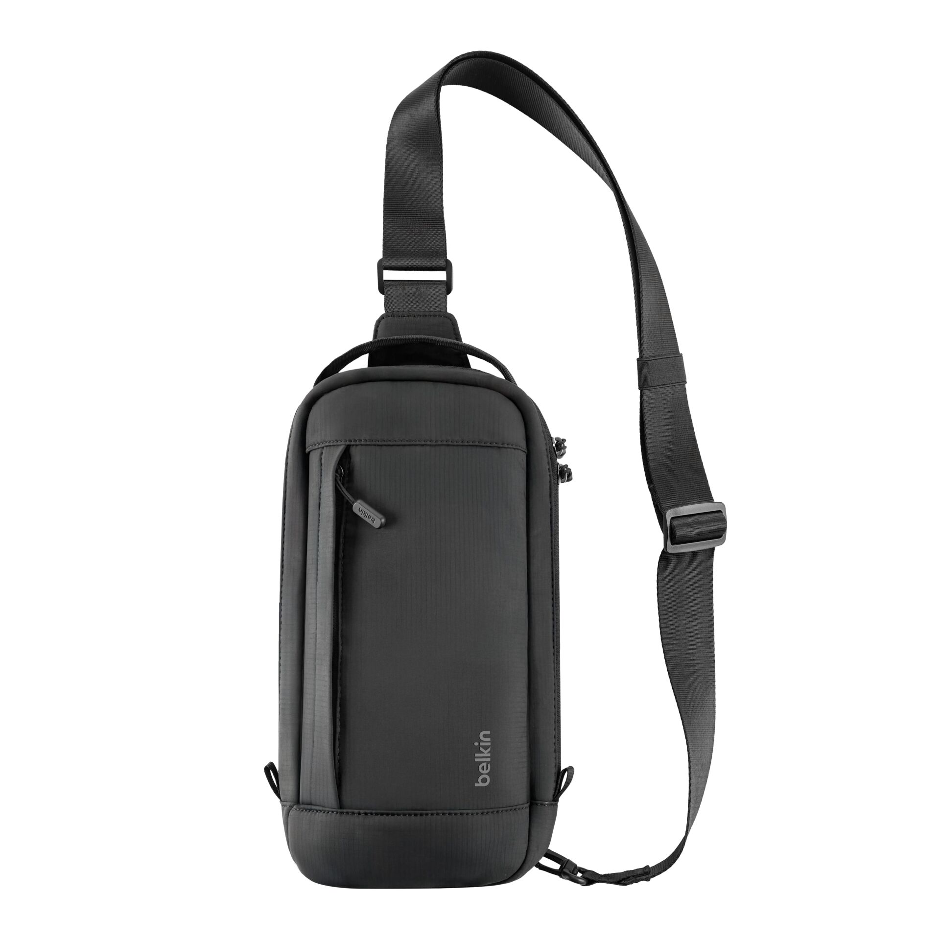 Body bag, Shoulder bag, black, water-resistant, compact
